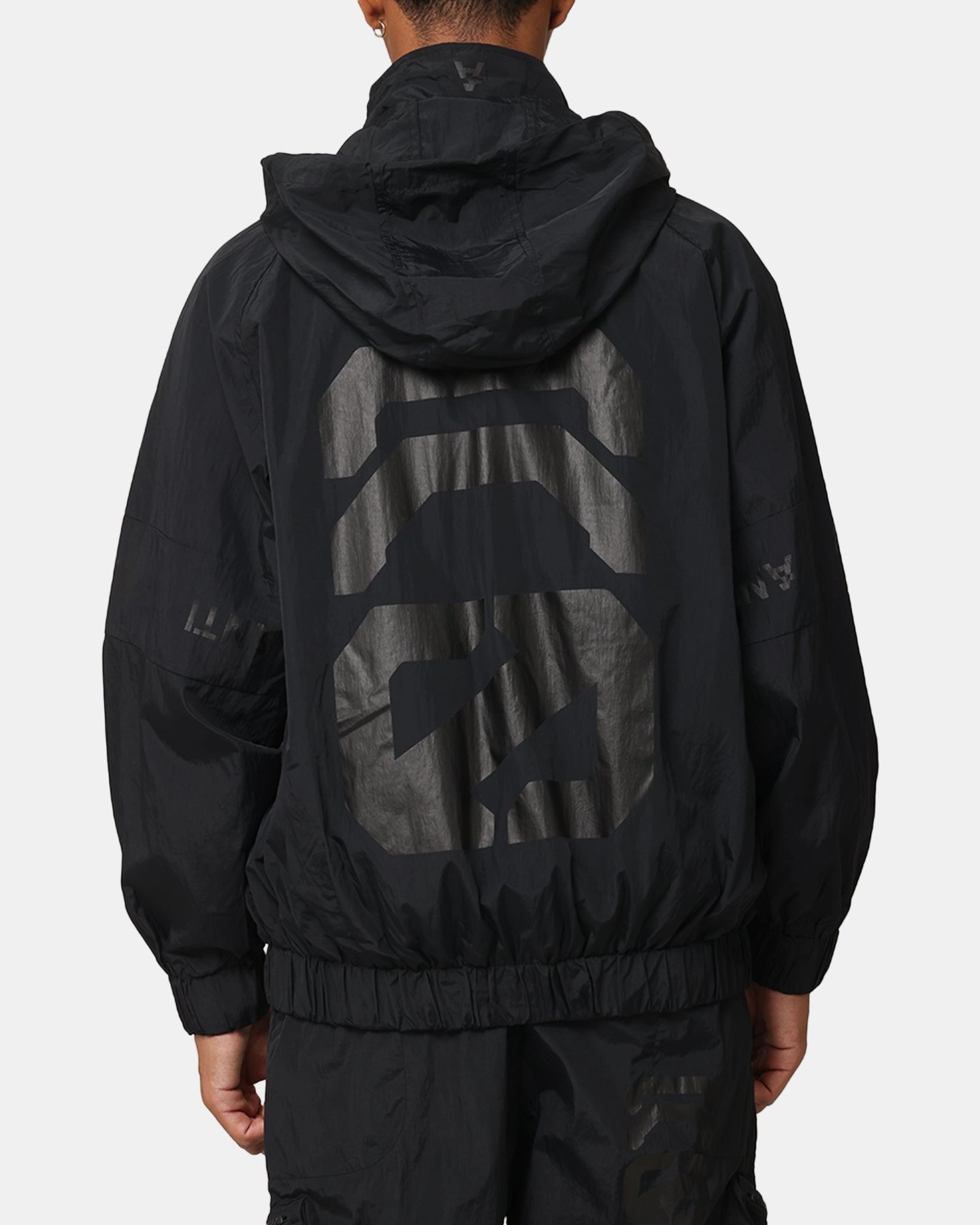 The Anti Order Faction Windbreaker Jacket Black mid-length