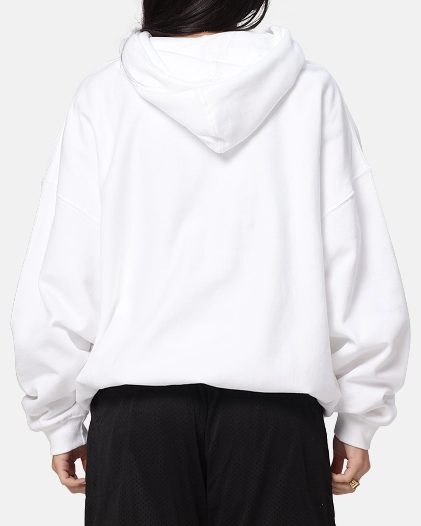 The Anti Order Freedom Boxy Hoodie White Travel-Ready Gear casual outing