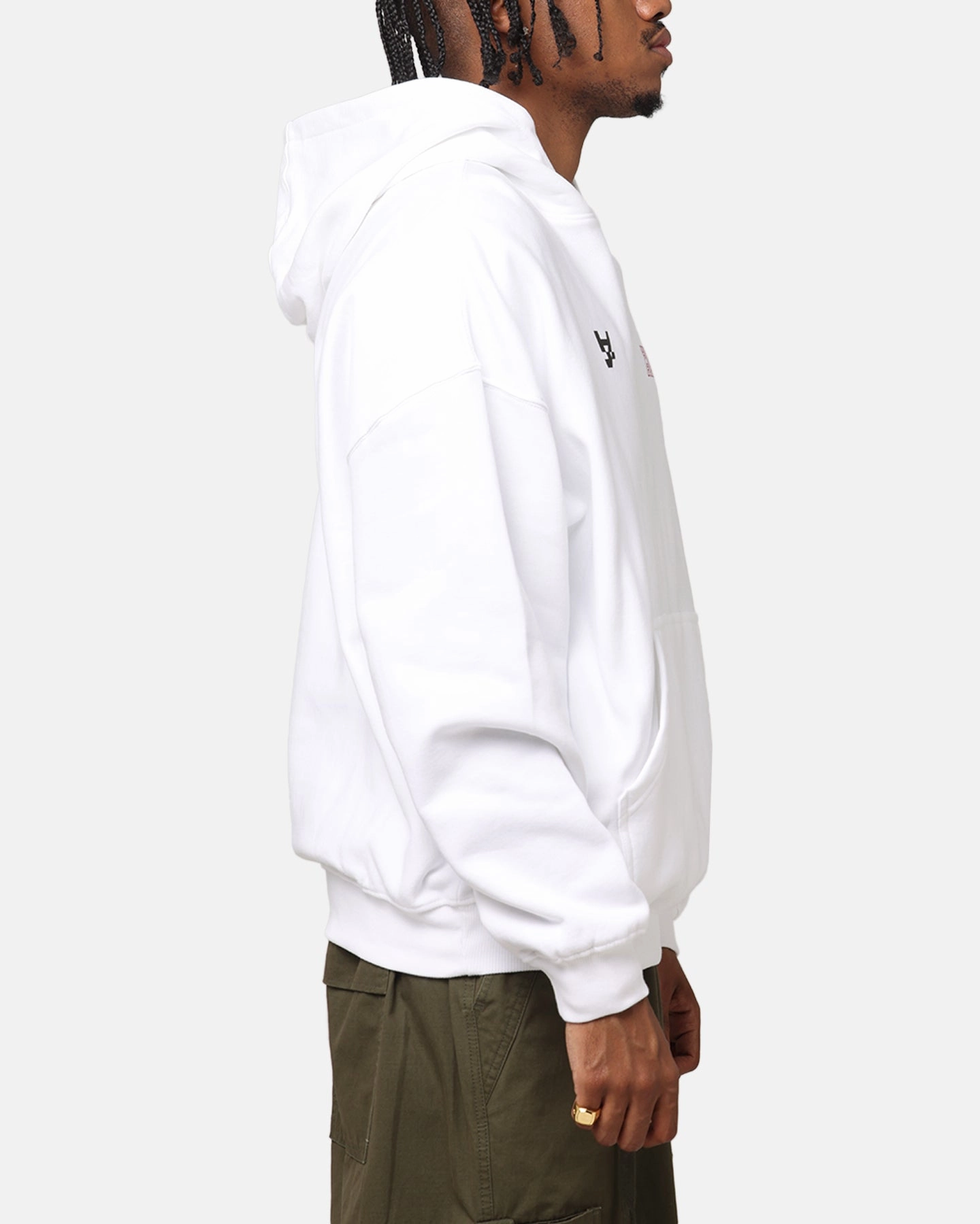 The Anti Order Freedom Boxy Hoodie White composite material Strong - built