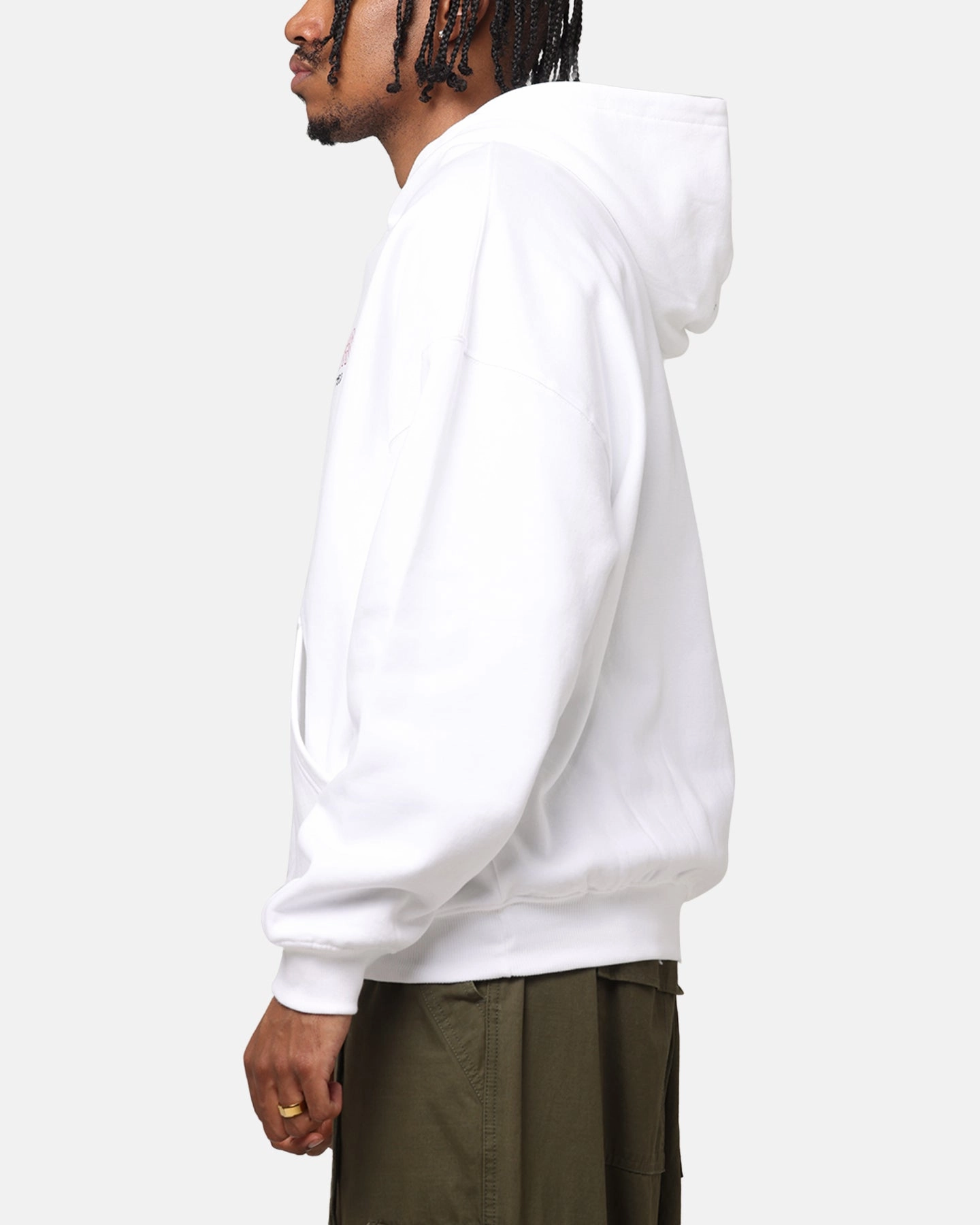 suitable for industrial workers Coordination The Anti Order Freedom Boxy Hoodie White