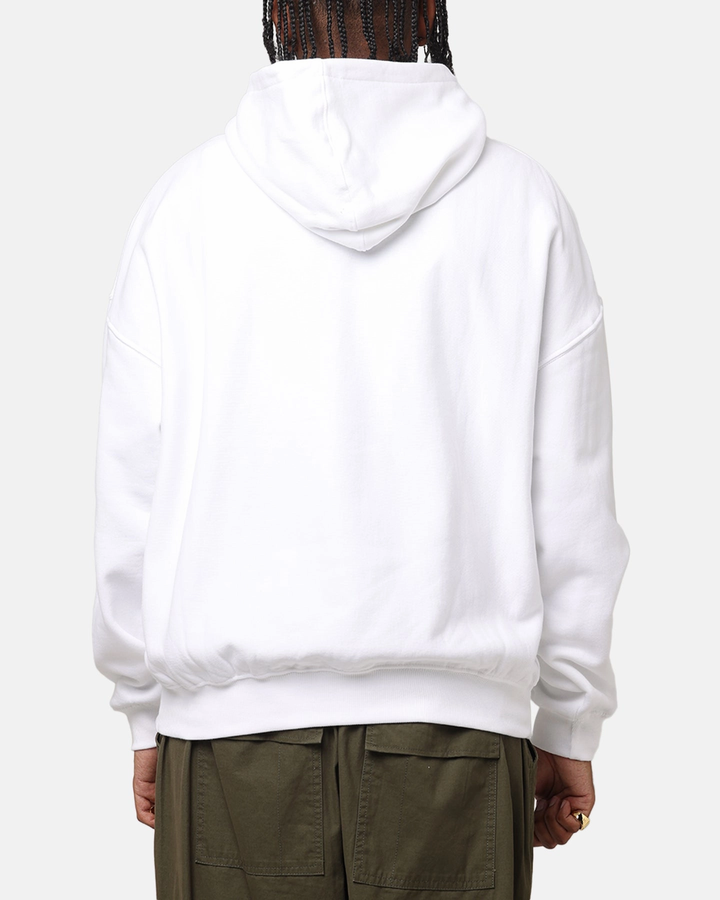The Anti Order Freedom Boxy Hoodie White Taped Seams