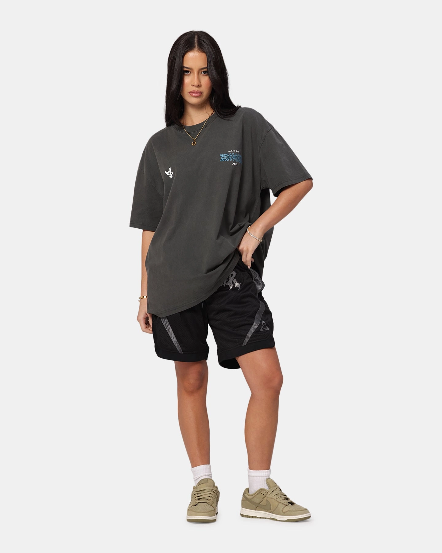 Unisex versatility The Anti Order Freedom Boxy T-Shirt Black Wash