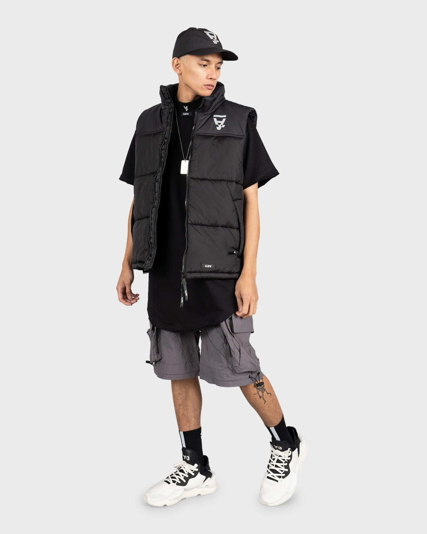 The Anti Order Future Cargo Short Dark Graphite Nylon shorts