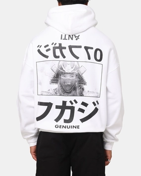 Soft Shell Material The Anti Order Genuine Fake Boxy Hoodie White/Black