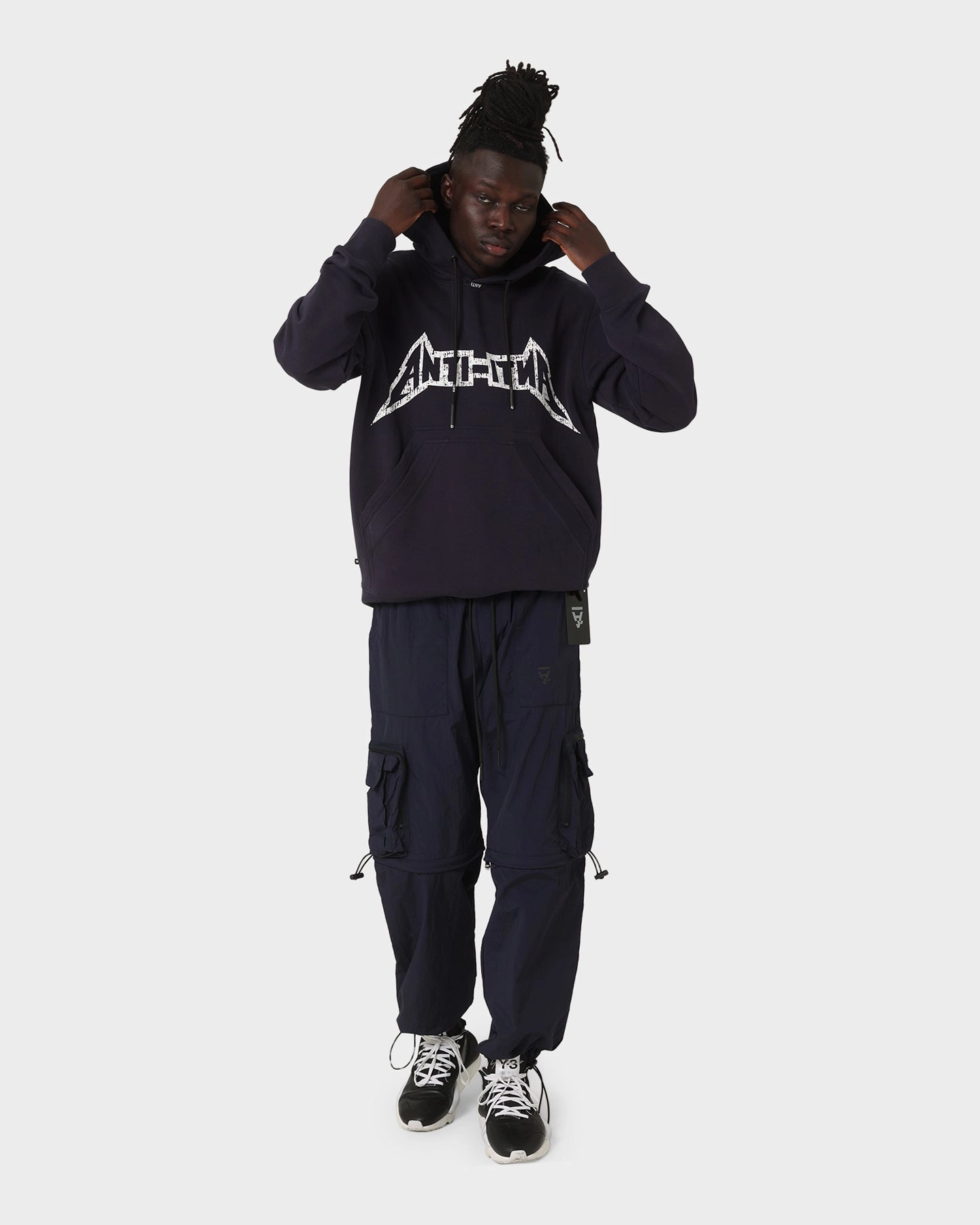 The Anti Order Heavy Metal Hoodie Dark Navy Windproof Technology