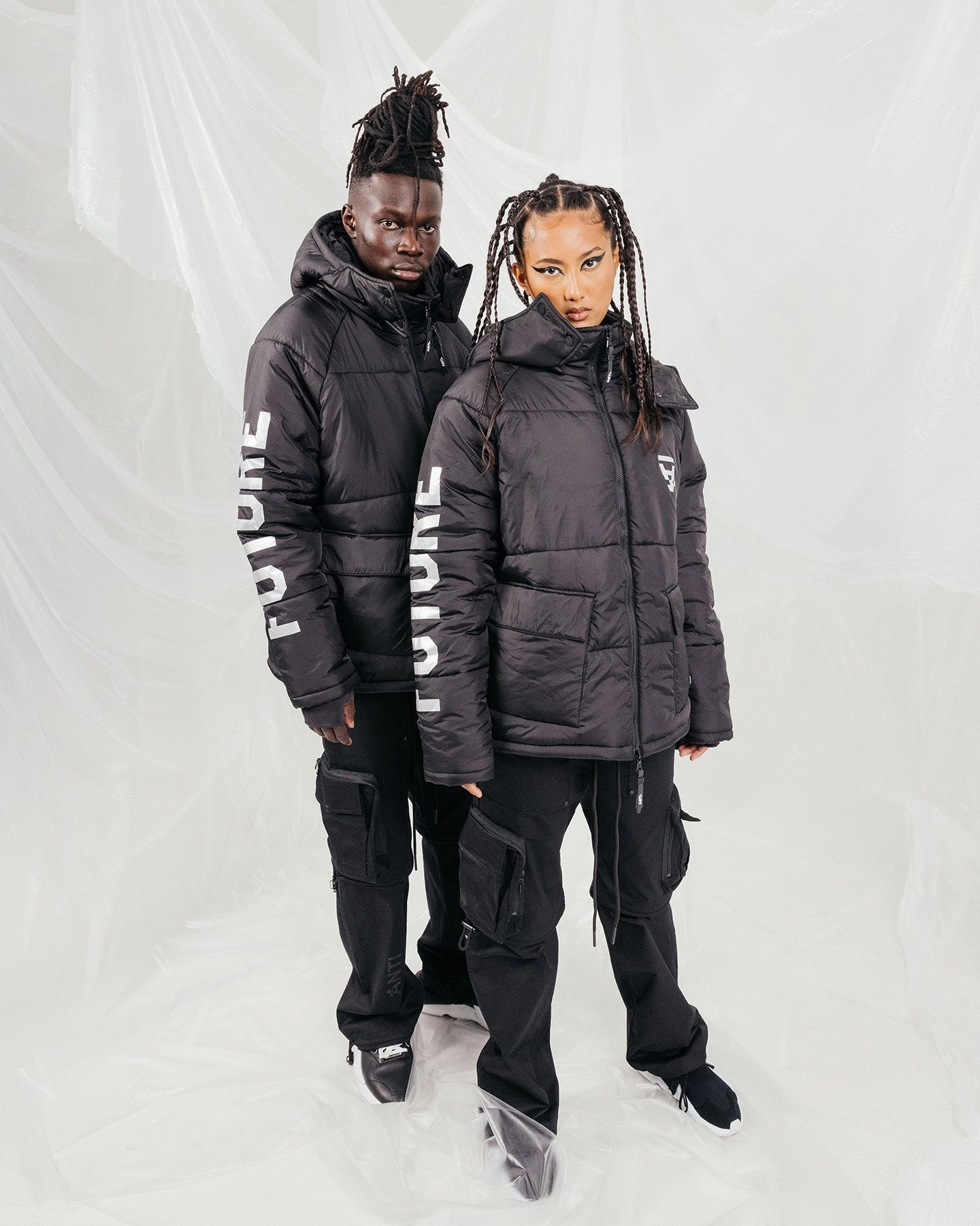 The Anti Order Hyphen ATD Puffer Jacket V2 Black/Silver Street Chic Jog