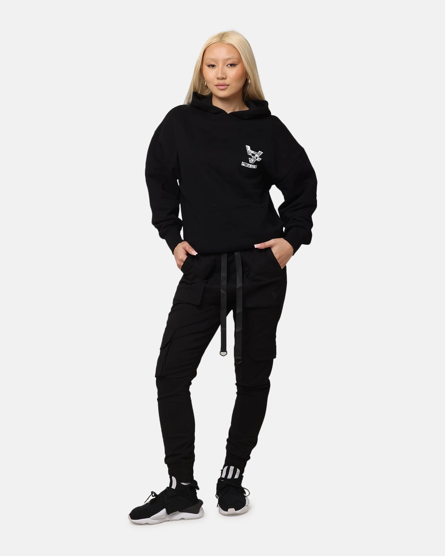 The Anti Order Hyphen Premium Hoodie Black slim