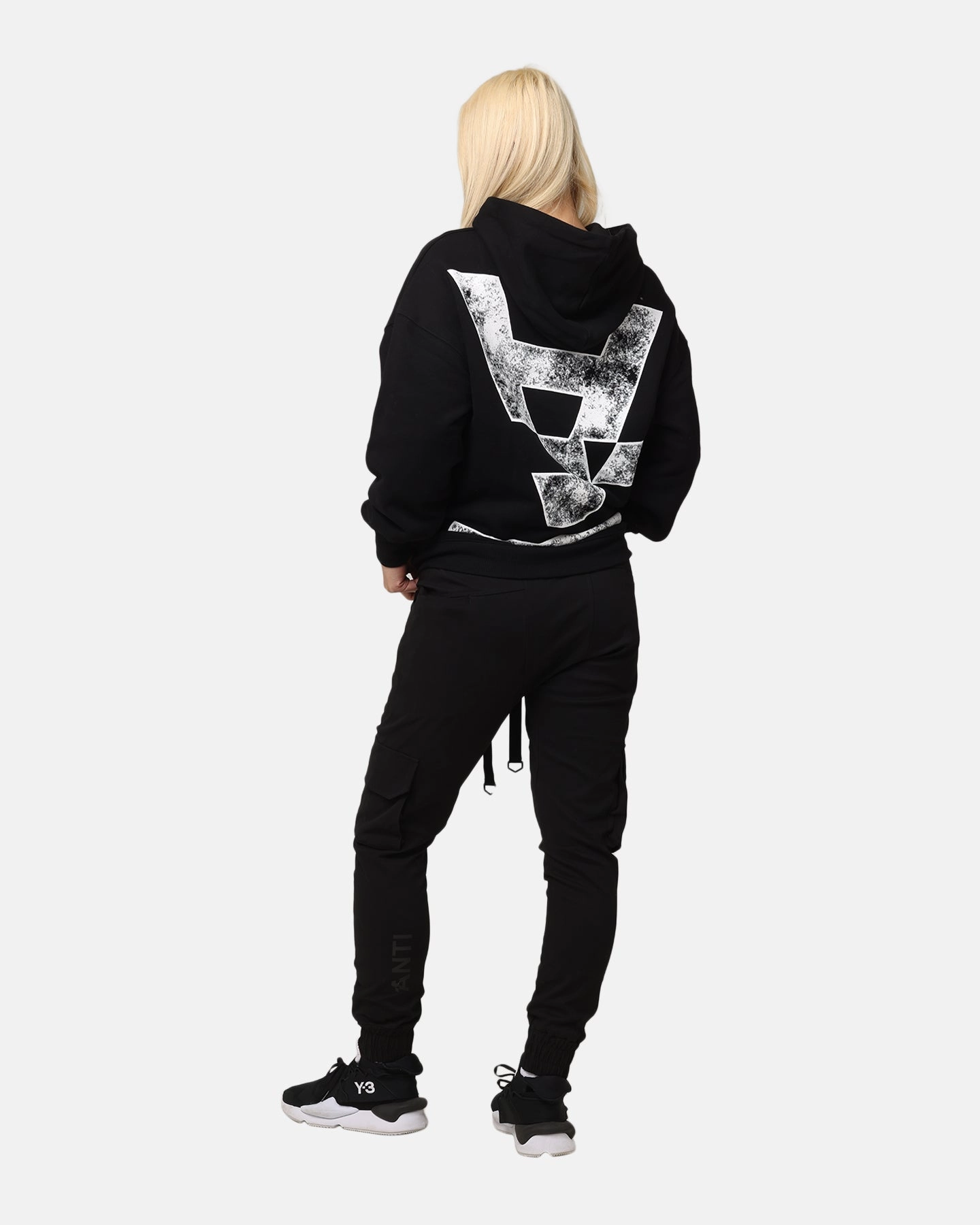 Clean Cut pattern - mixing The Anti Order Hyphen Premium Hoodie Black