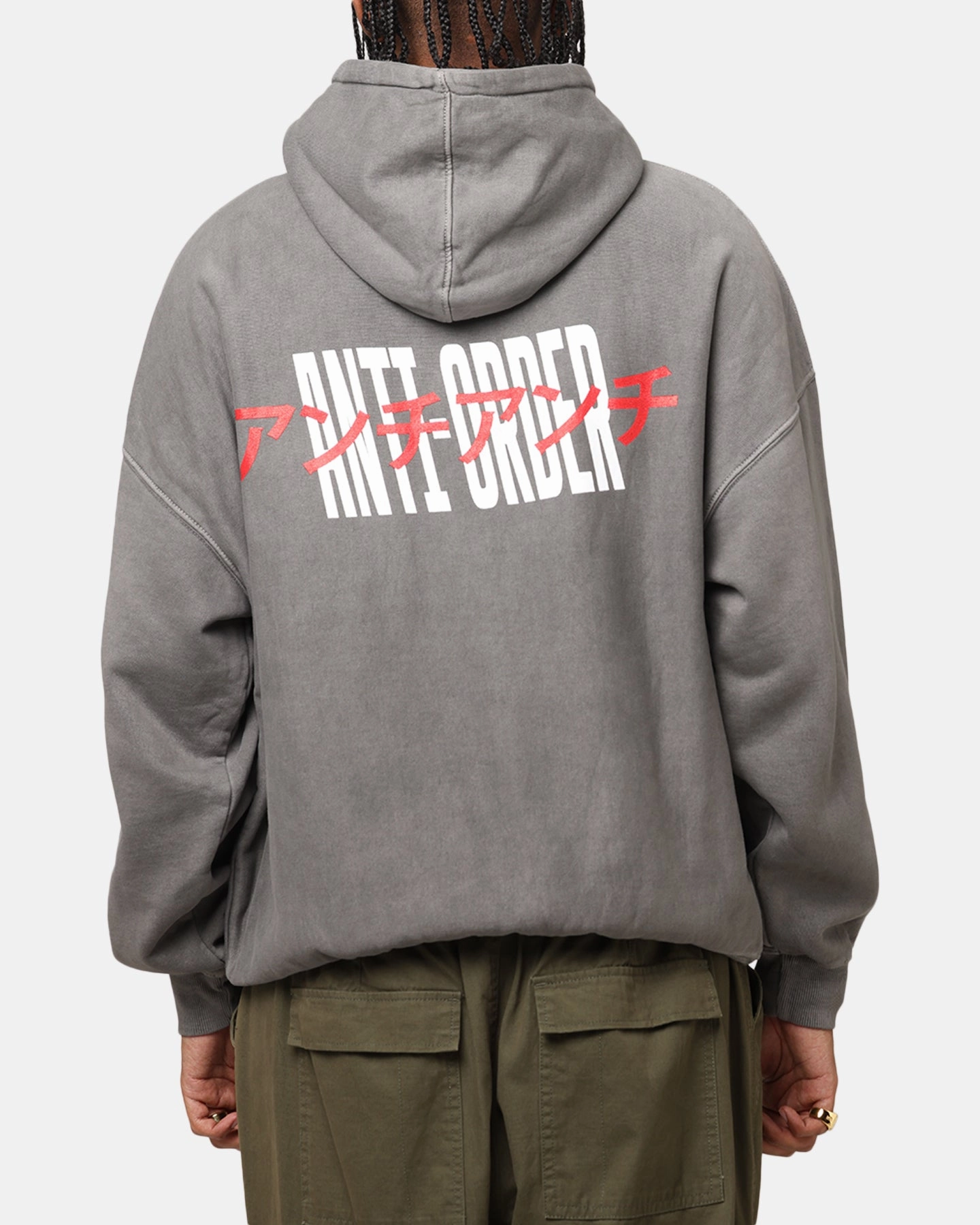 The Anti Order Junya Boxy Hoodie Washed Charcoal mobile fire fighting