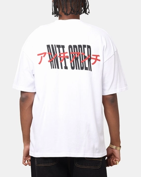 The Anti Order Junya Drop Shoulder T-Shirt White Timeless Look Wear
