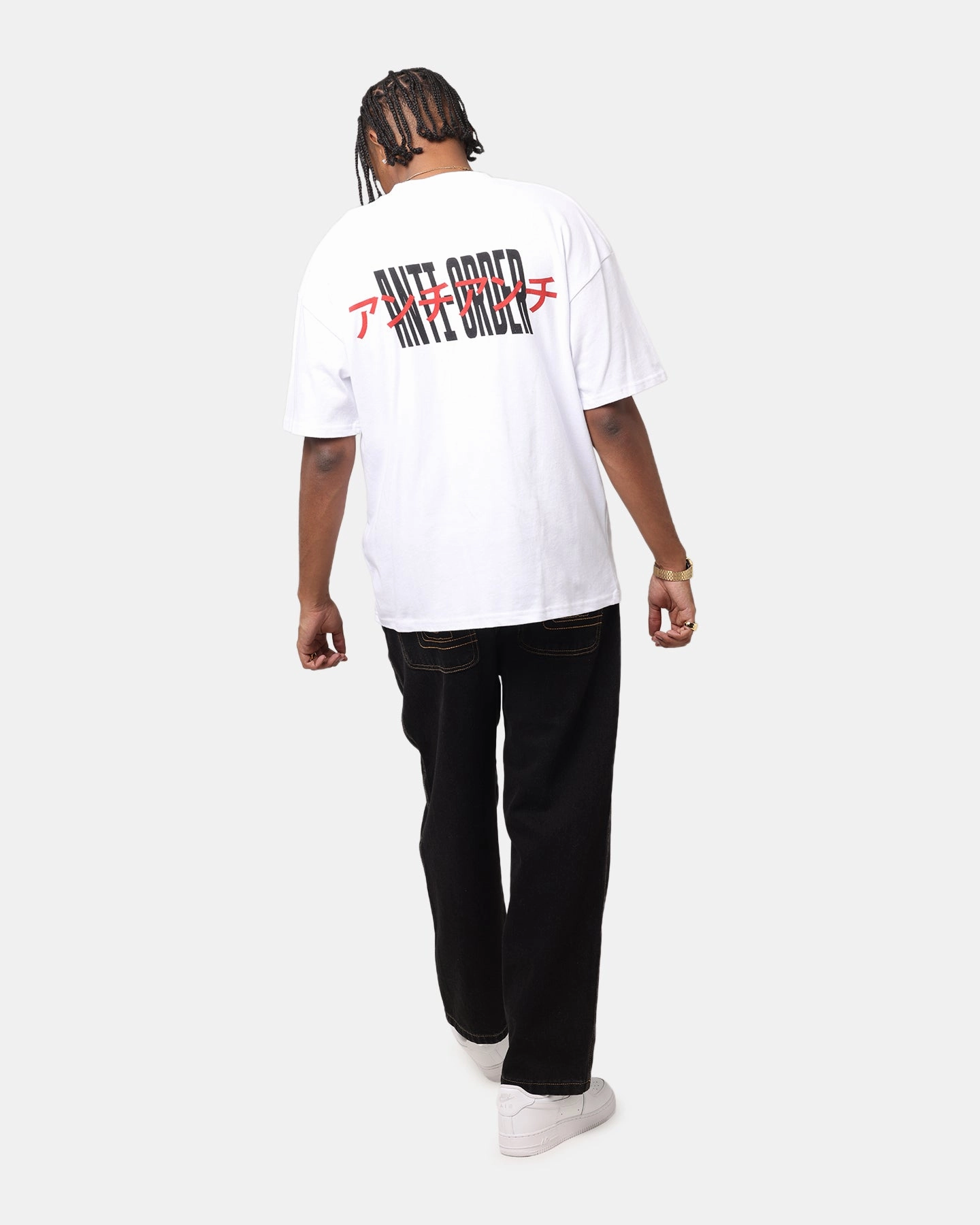 The Anti Order Junya Drop Shoulder T-Shirt White sale season Layering Comfort Wear
