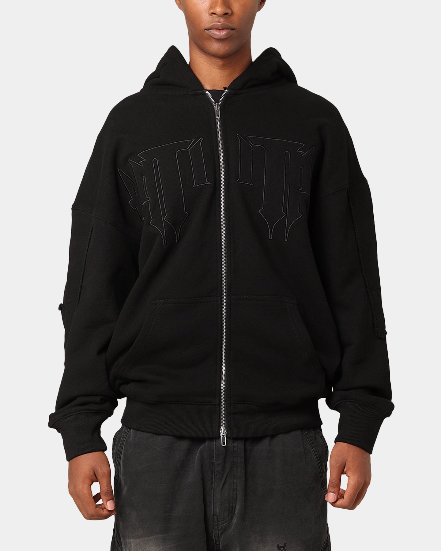 The Anti Order Life Is War Zip Hoodie Black Perseverance