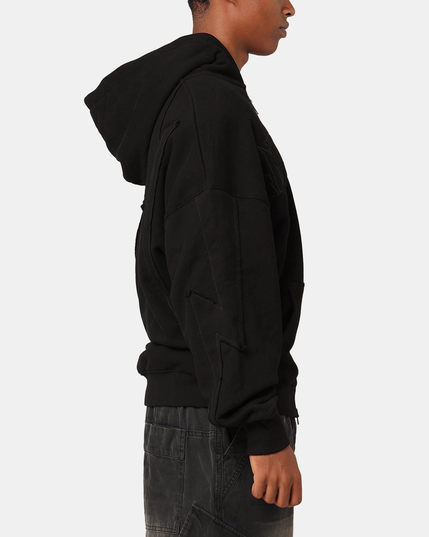 Defy The Anti Order Life Is War Zip Hoodie Black