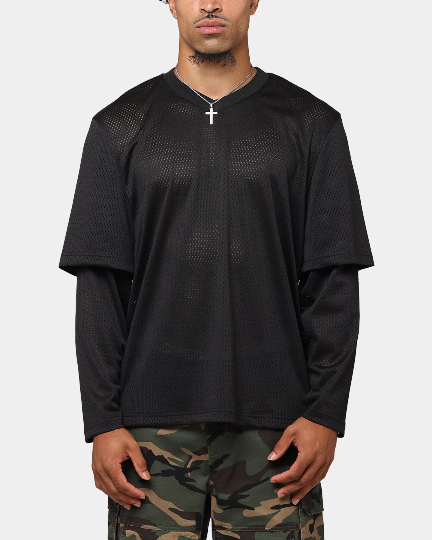 Stylish and Easygoing casual and comfortable The Anti Order Midnight Layered Jersey Black