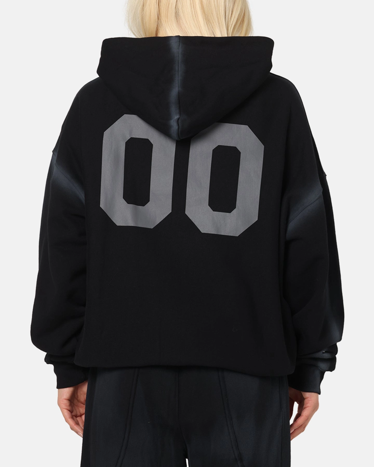 The Anti Order Mosh Boxy Hoodie Sunfade Black/Grey suburban residents