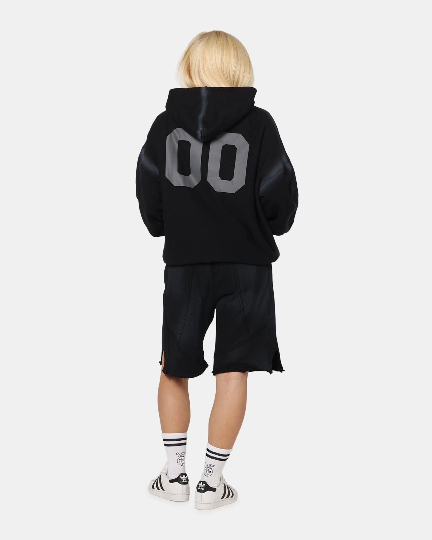 Modern Style Position The Anti Order Mosh Boxy Hoodie Sunfade Black/Grey