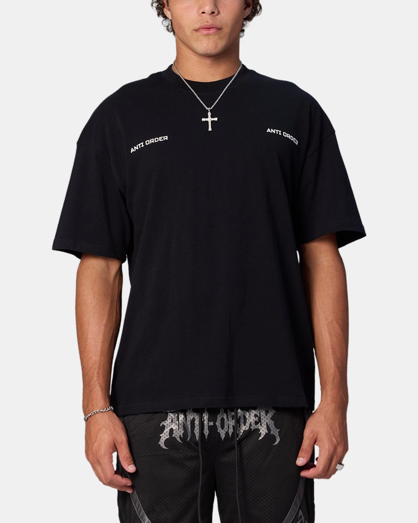 The Anti Order Neo Deop Drop Shoulder T-Shirt Black Everyday Wearable