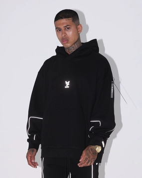 Multipanel Construction The Anti Order Neon Flux Box Hoodie Black/Reflective