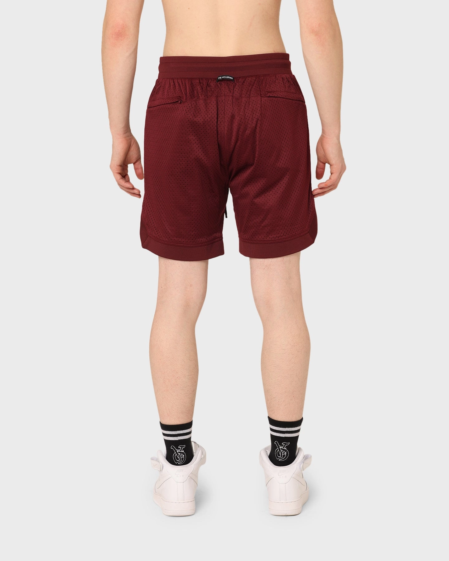 The Anti Order Oblivion Basketball Shorts Dark Burgundy Hygienic Antimicrobial Layer Style Choice