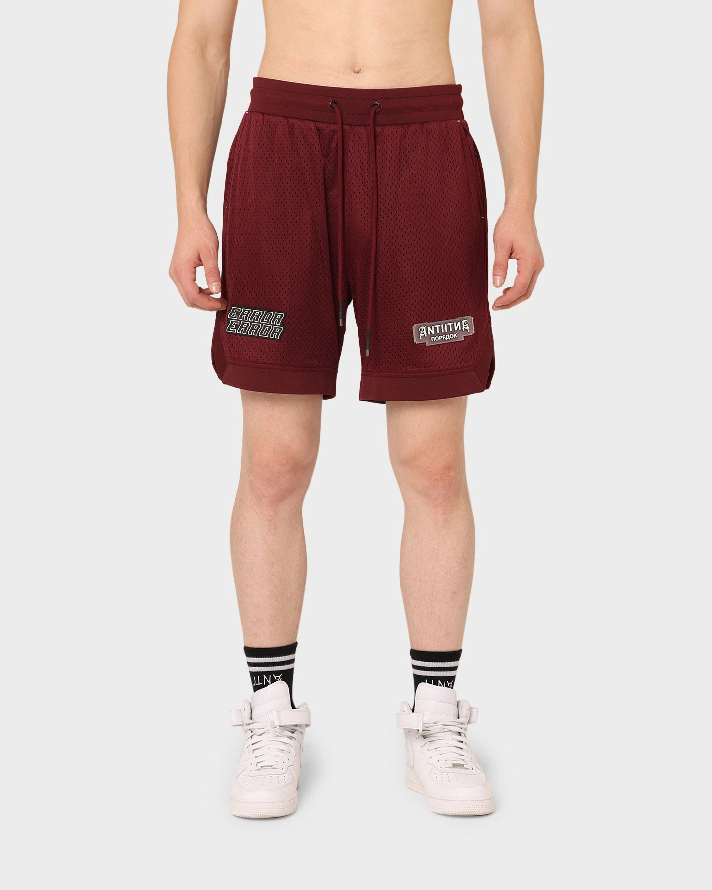 The Anti Order Oblivion Basketball Shorts Dark Burgundy Functional Clothing Everyday Ready
