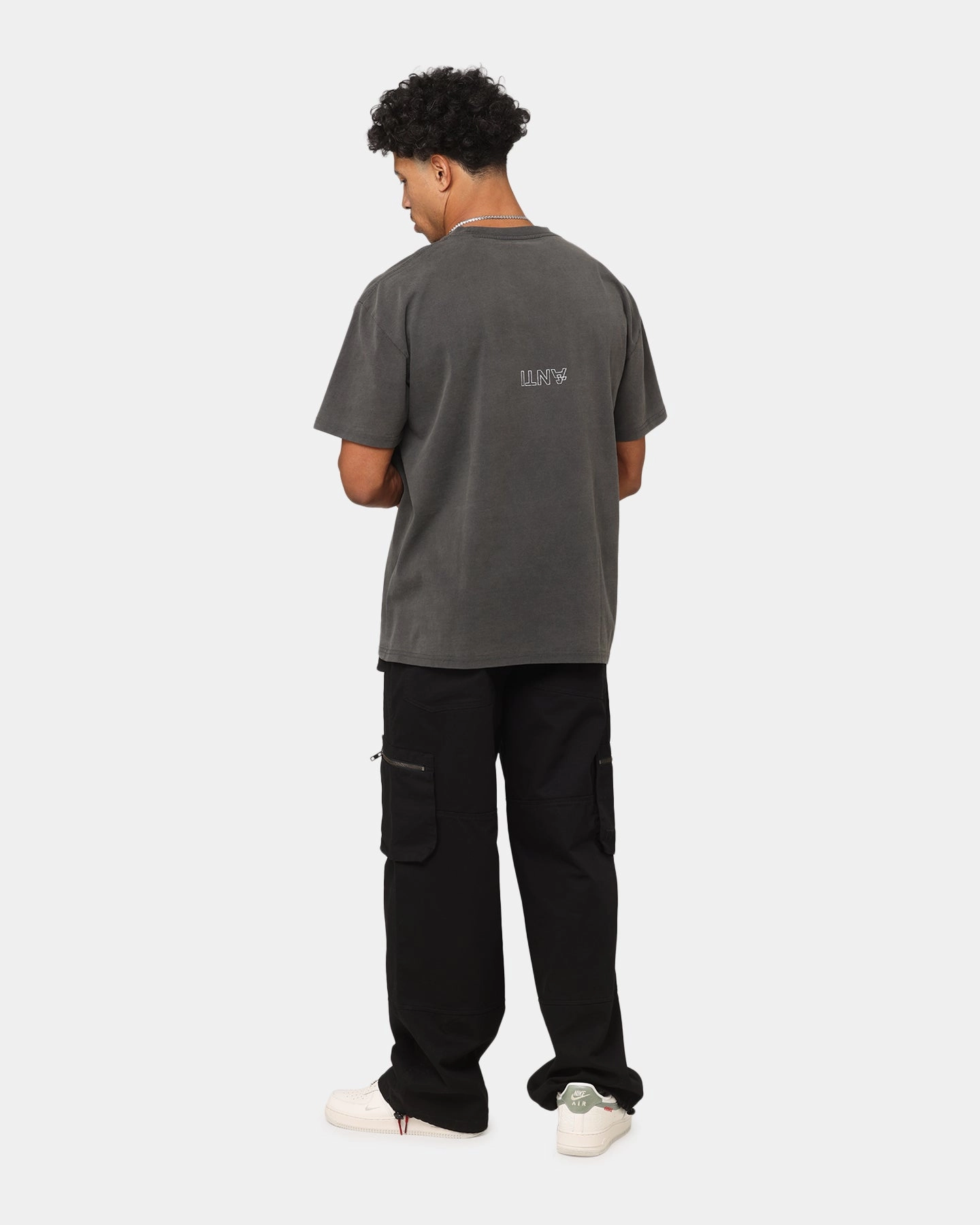 The Anti Order Oni Mask Boxy T-Shirt Black Wash Everyday Wear