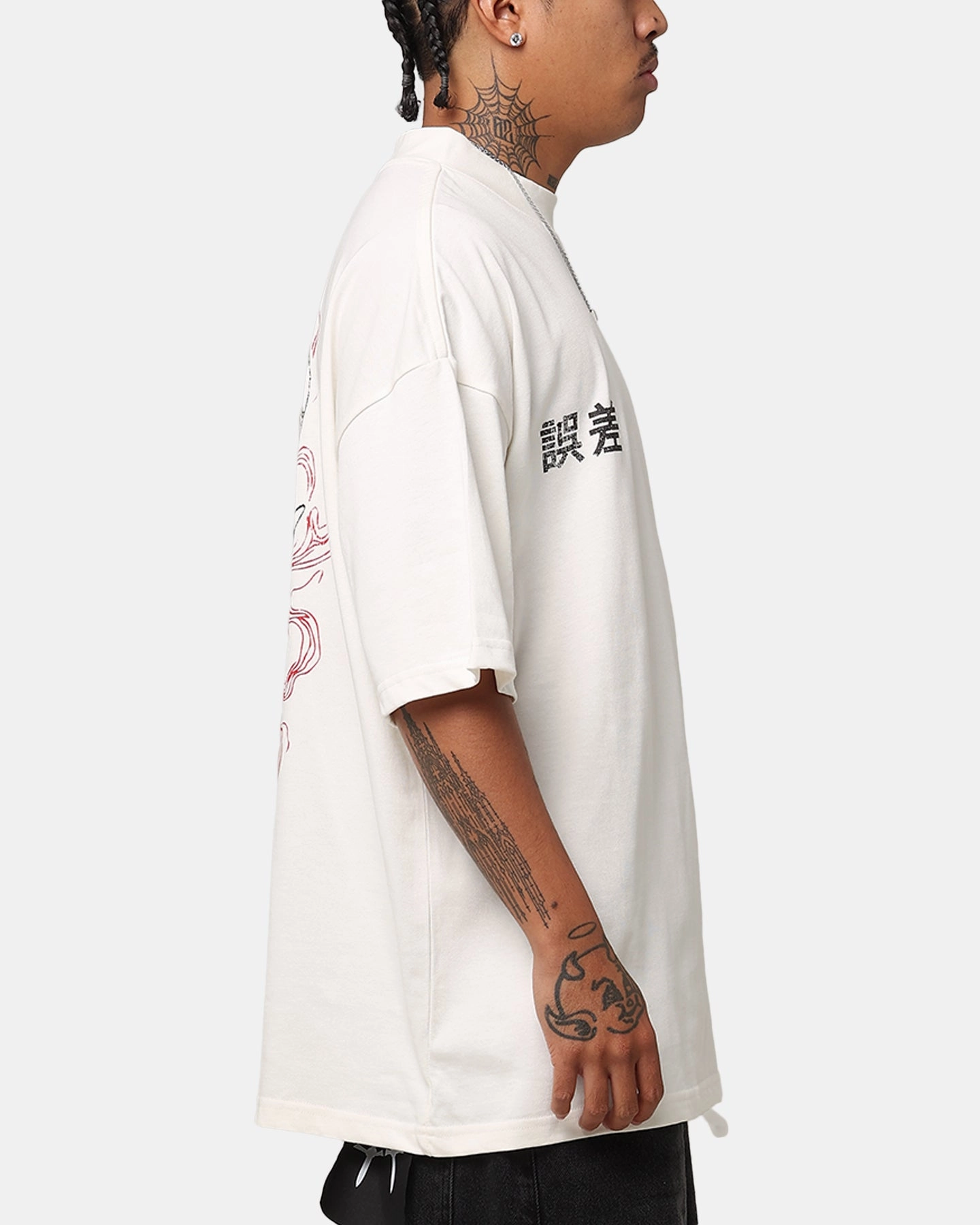 theater visit The Anti Order Oni Mockneck T-Shirt Off White