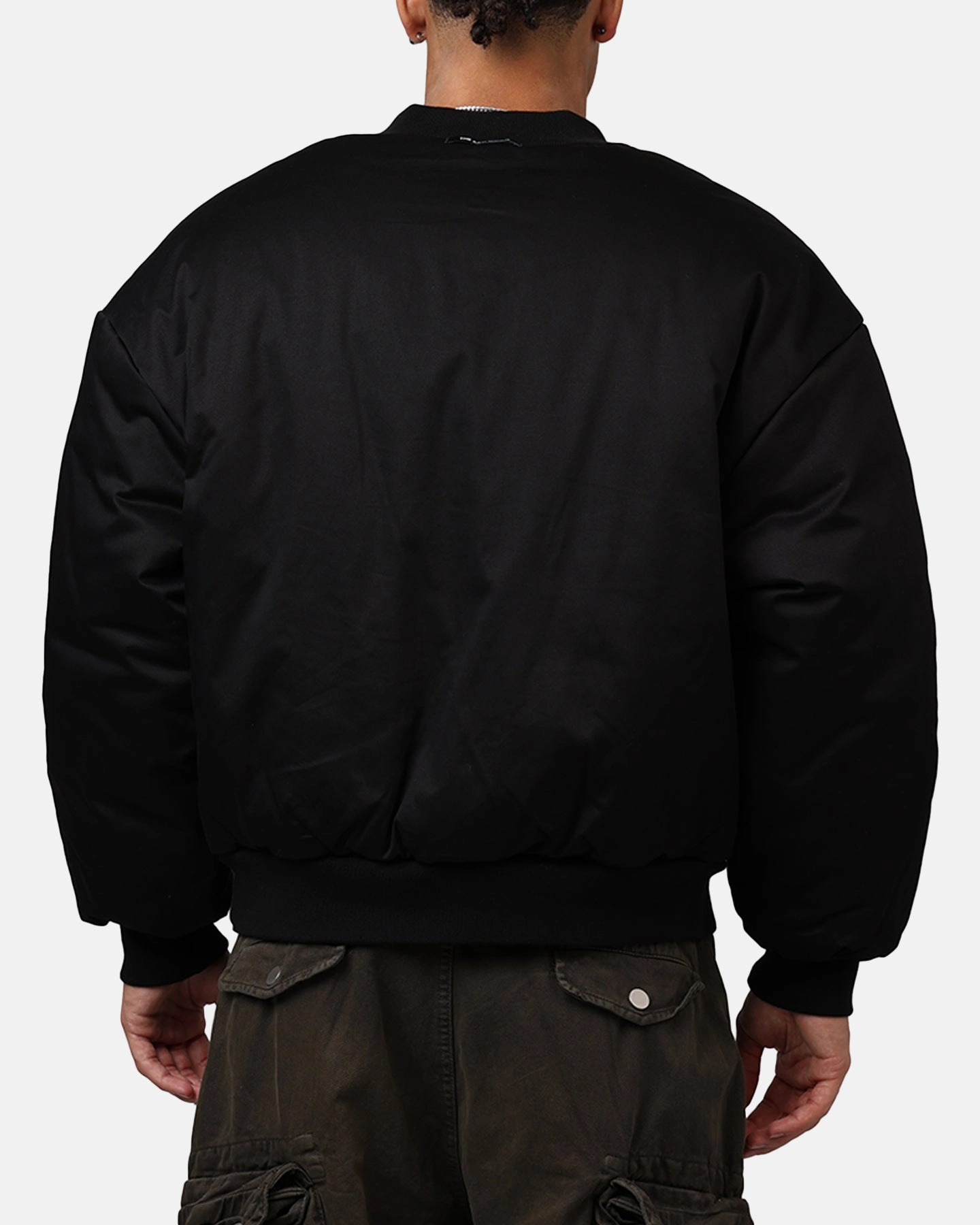 The Anti Order Oversized Cropped Bomber Jacket Black Smart Wear Speak
