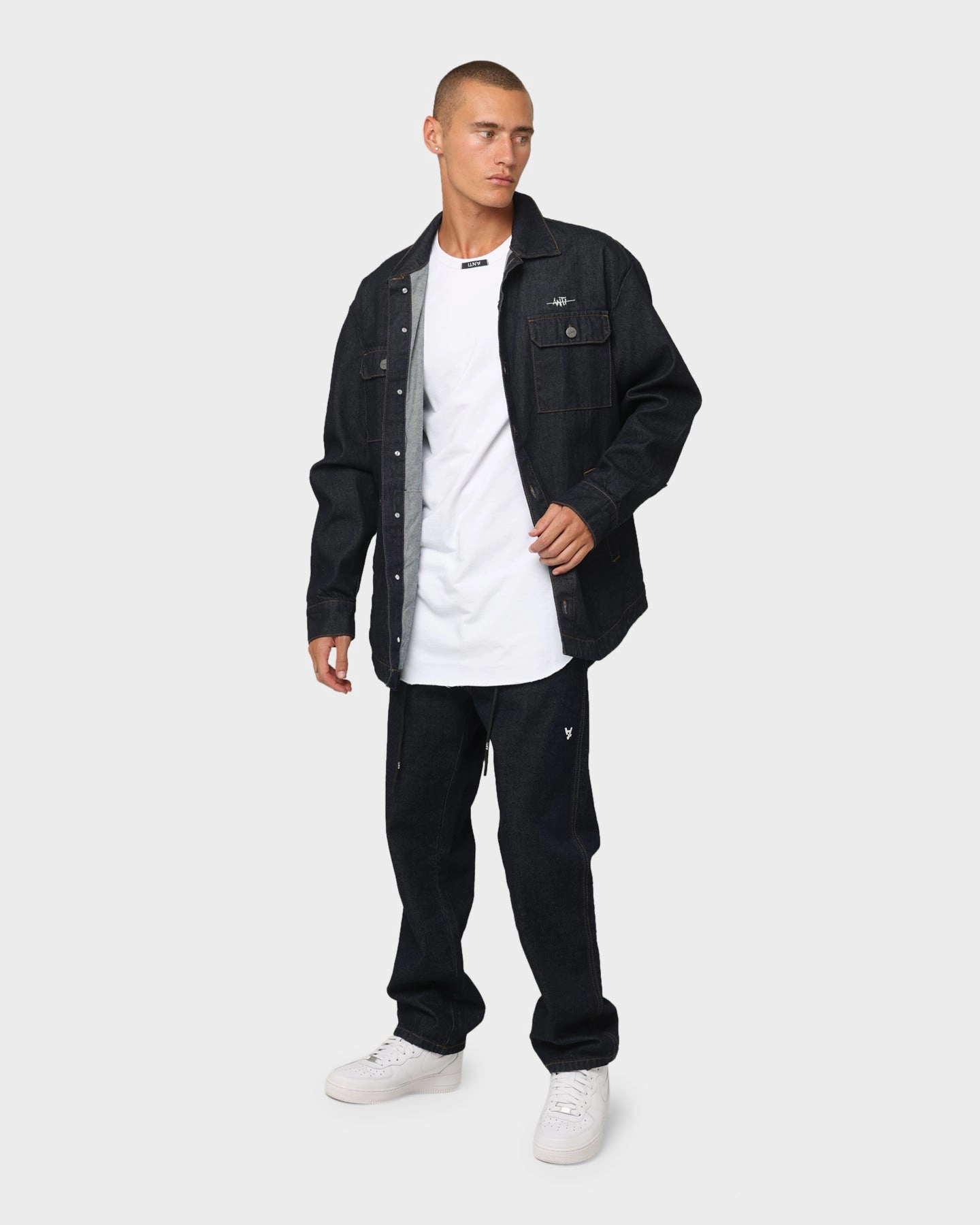The Anti Order Oversized Denim Shirt Dark Indigo NoiseFreeMaterial Card