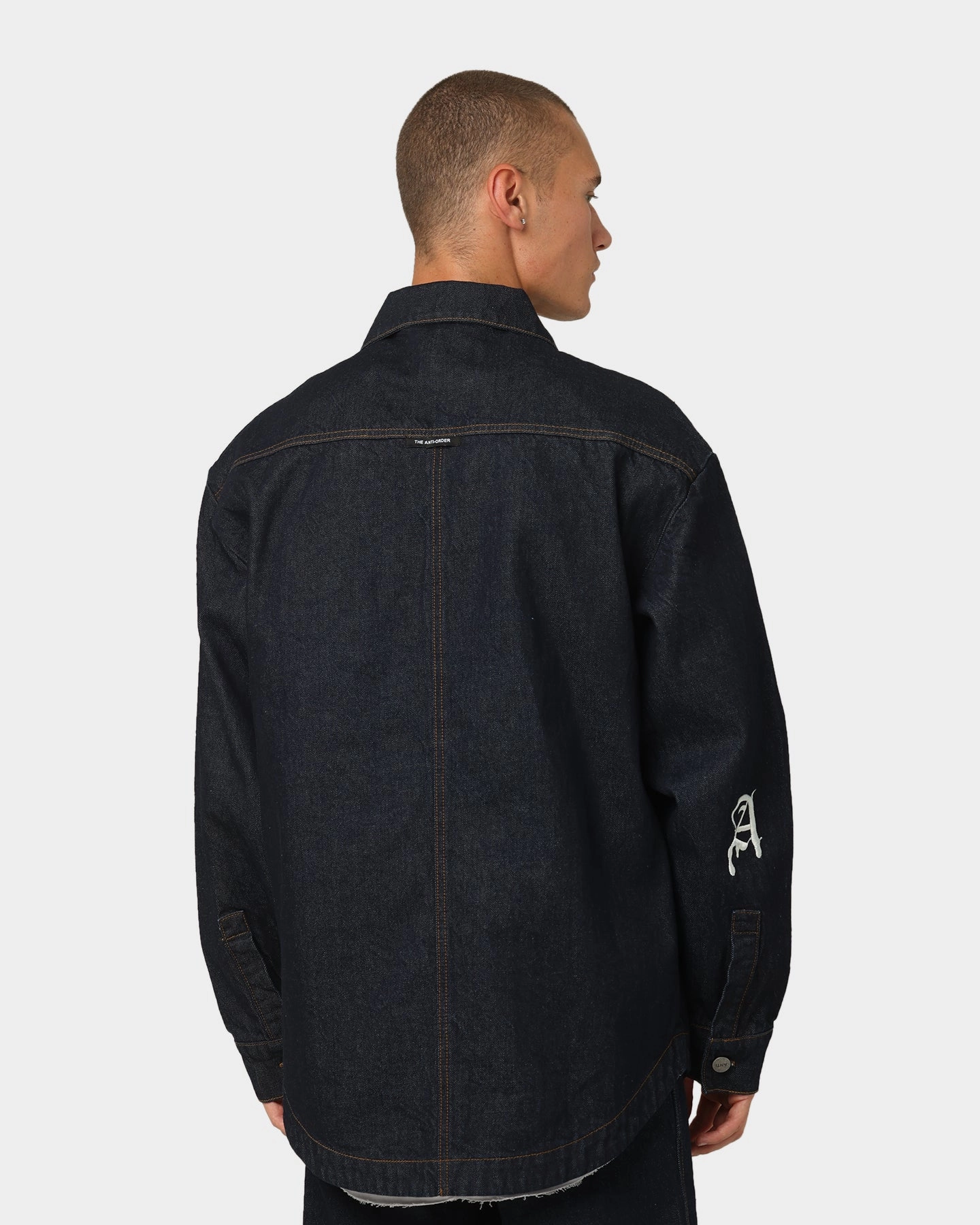 Recover The Anti Order Oversized Denim Shirt Dark Indigo