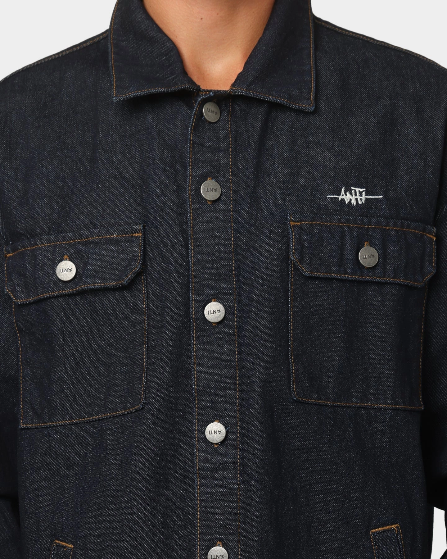 Active Edge The Anti Order Oversized Denim Shirt Dark Indigo