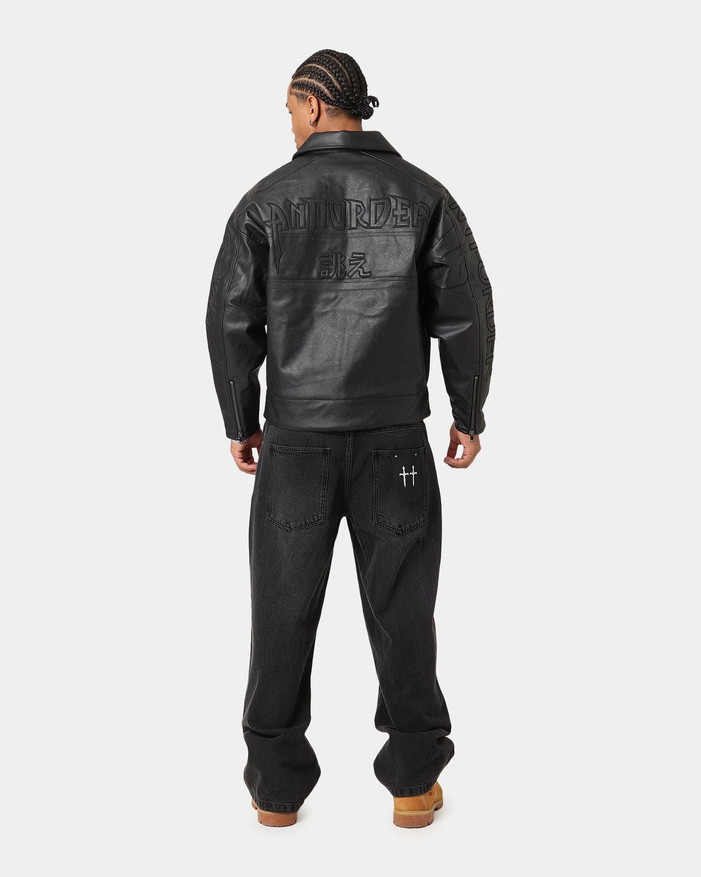 Engineer Raglan Sleeve Construction The Anti Order Oversized Motor Jacket Black