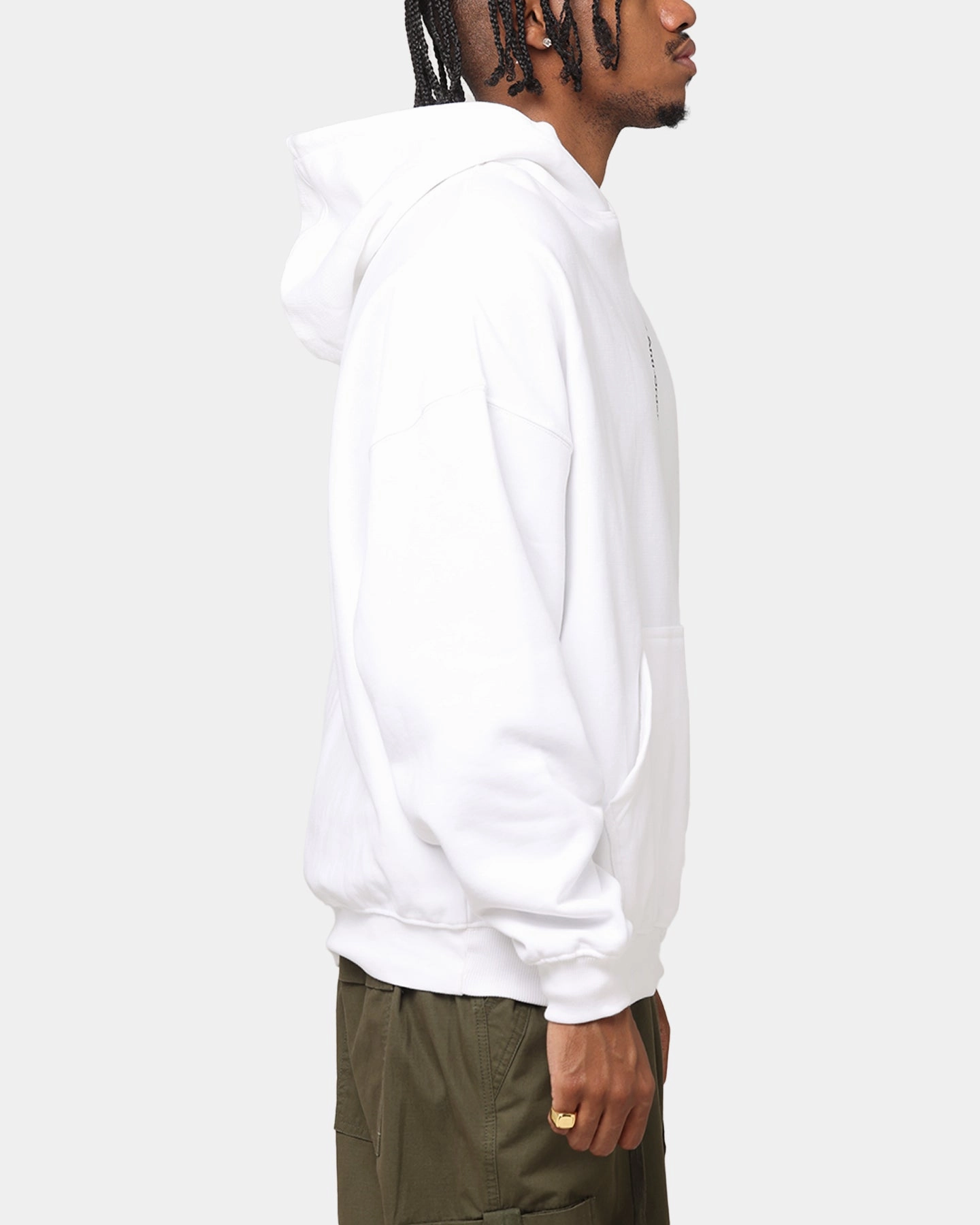 The Anti Order Process Boxy Hoodie White Fire - control - integrated Quick Absorb Material