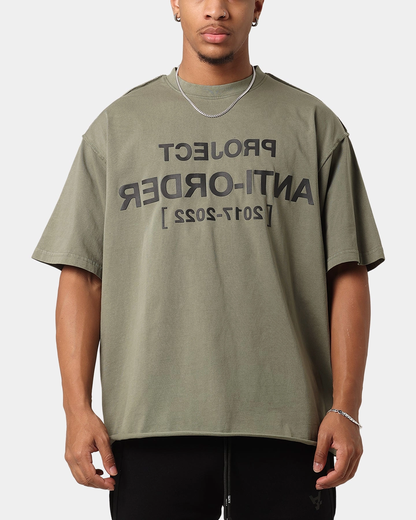 The Anti Order Project Anti Non Seam T-Shirt Vintage Army Luxury exclusivity