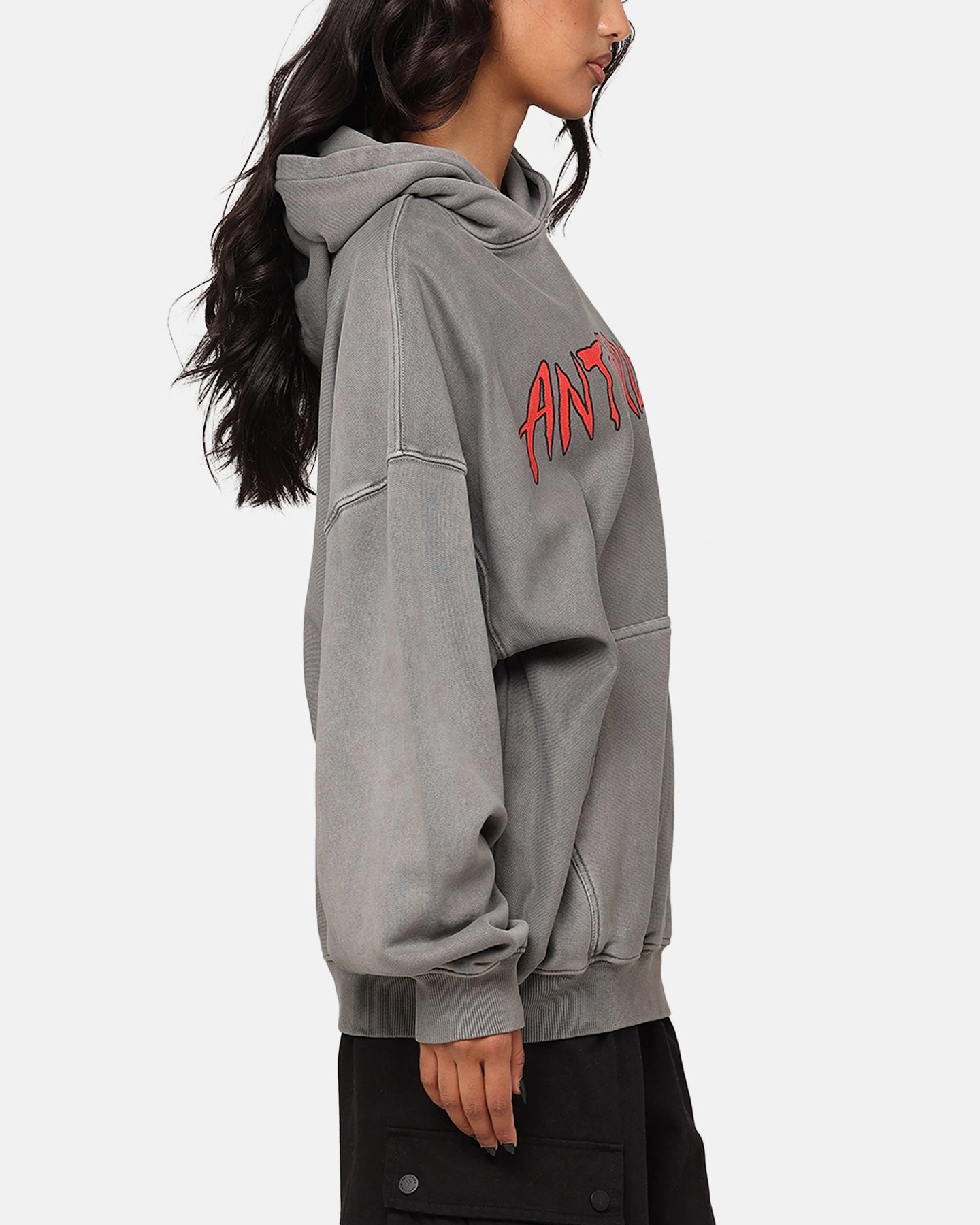 The Anti Order Pseudo Premium Hoodie Washed Charcoal BreathableTechnology everyday staple