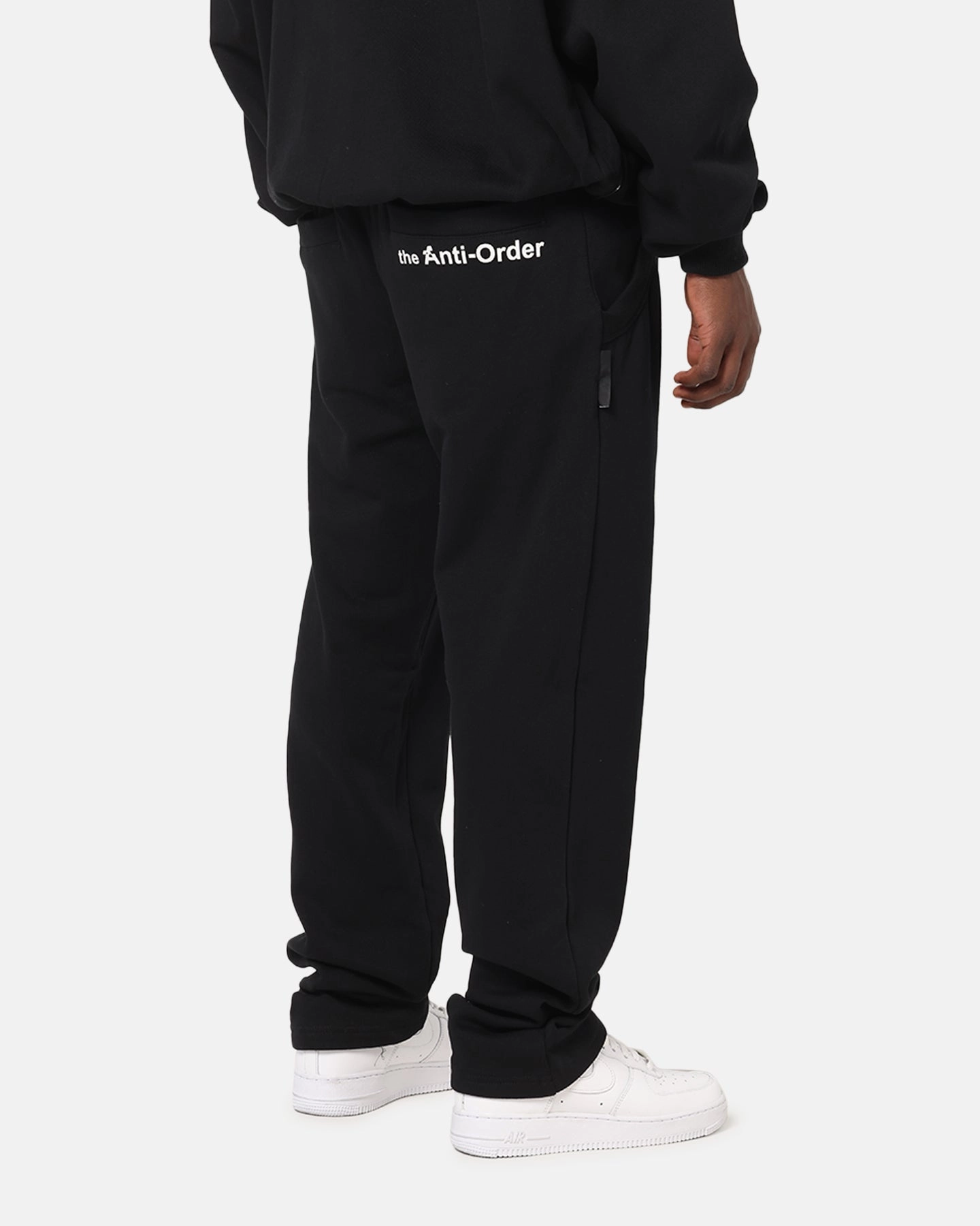 TearResistantPanels The Anti Order Reverse Logo Track Pants Black