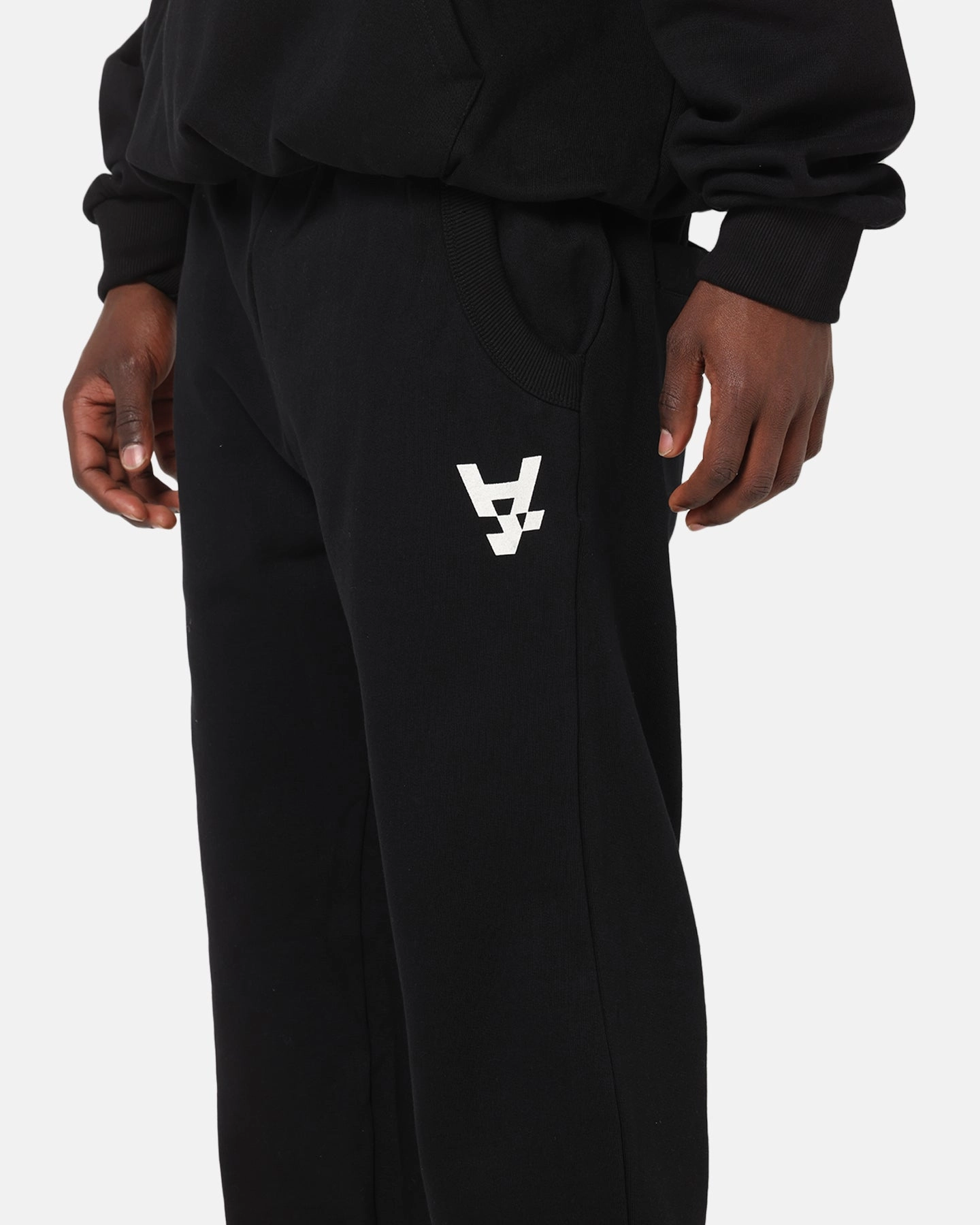 Adaptive Fit Tagless Design The Anti Order Reverse Logo Track Pants Black
