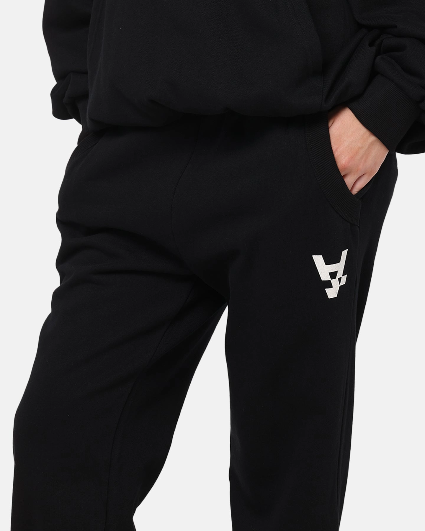 Timeless Comfort Reinforced Pockets The Anti Order Reverse Logo Track Pants Black