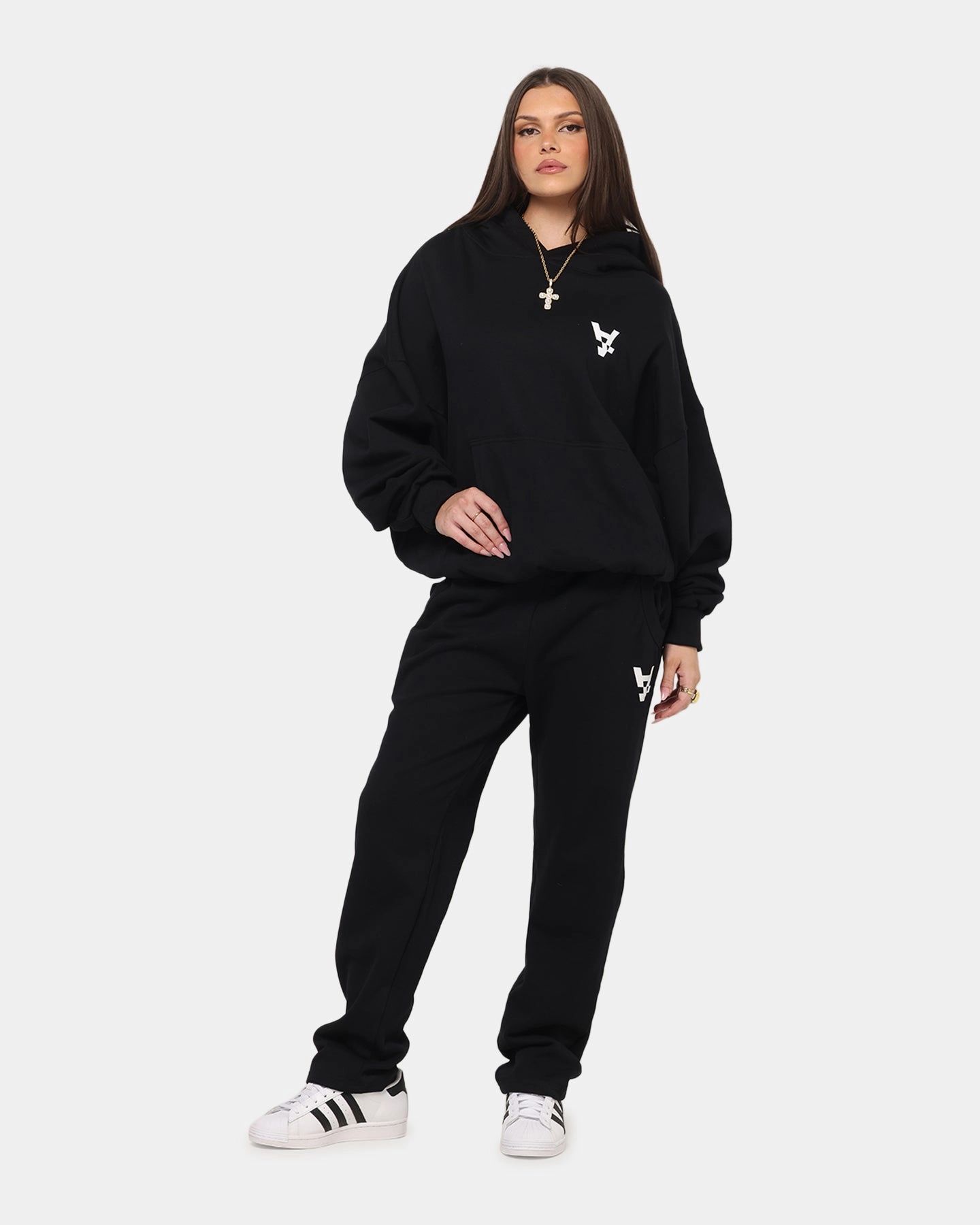 The Anti Order Reverse Logo Track Pants Black Effortless Look Everyday Essential