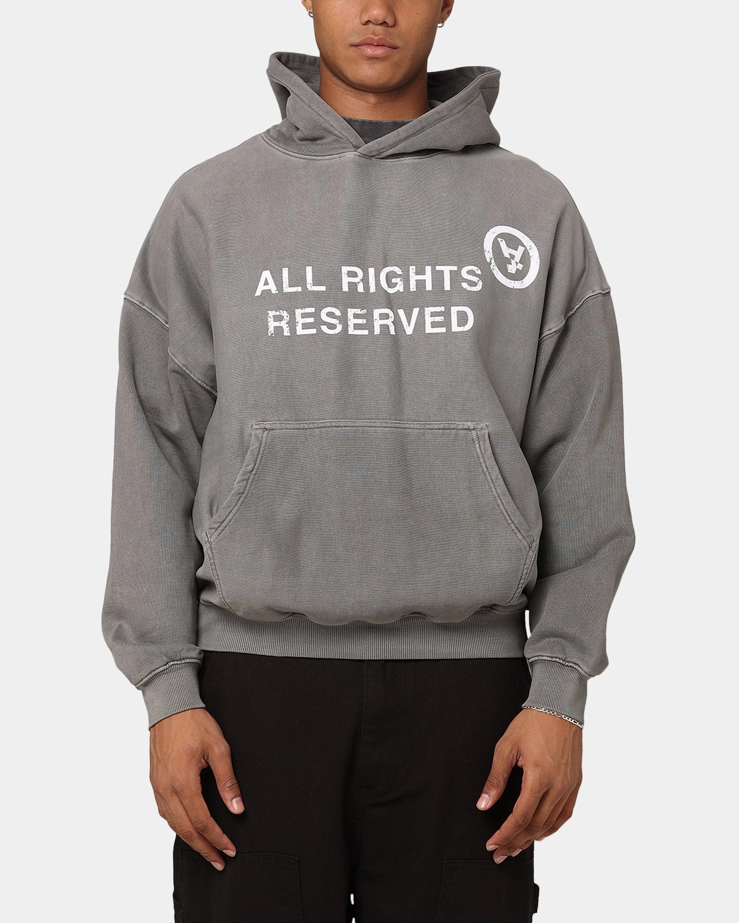 Preserve The Anti Order Rights Reserved Hoodie Washed Charcoal