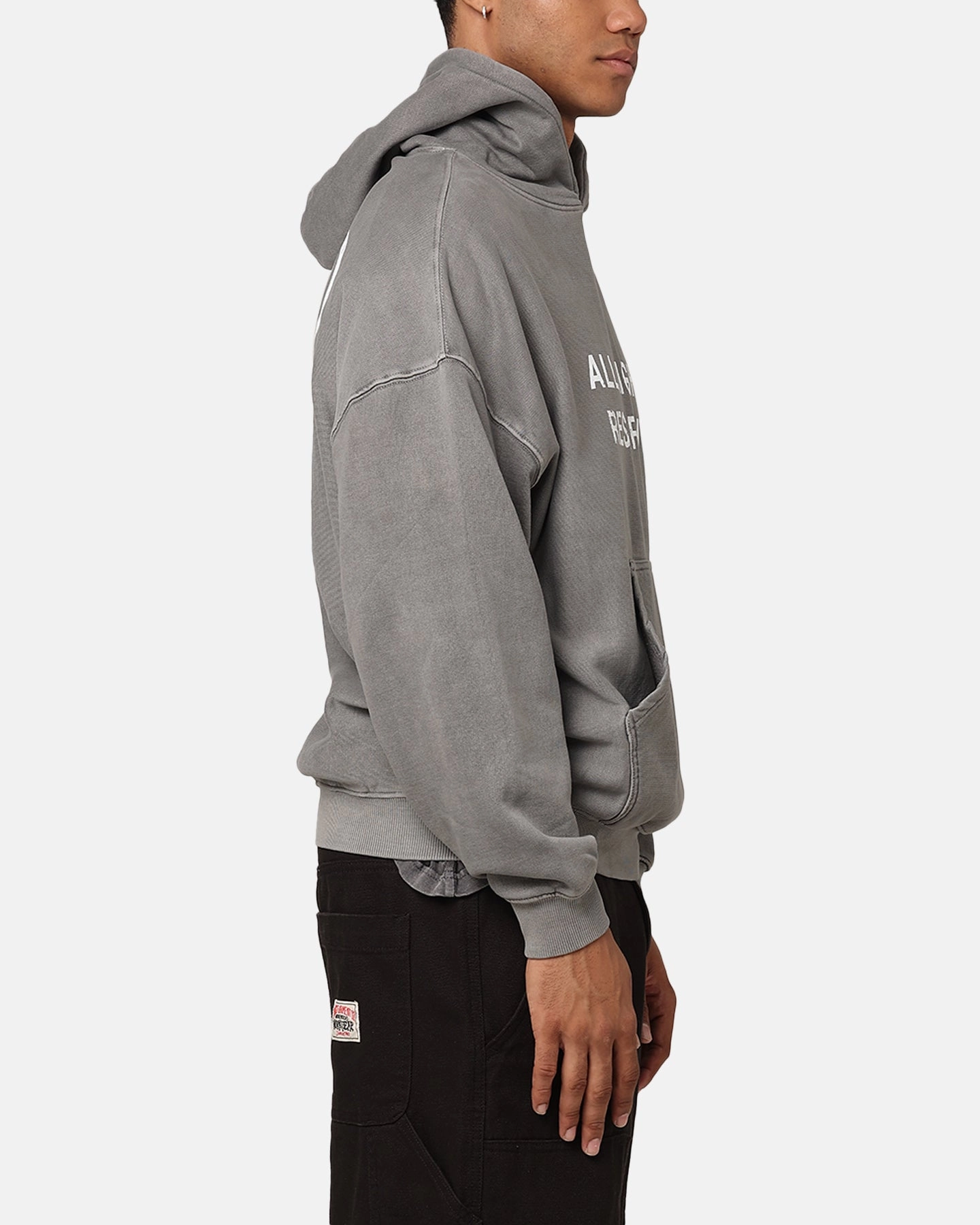 The Anti Order Rights Reserved Hoodie Washed Charcoal Smooth Finish painters