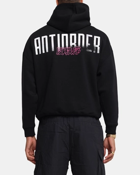 Navigation - equipped Layer Ready The Anti Order Ryuken Boxy Hoodie Black