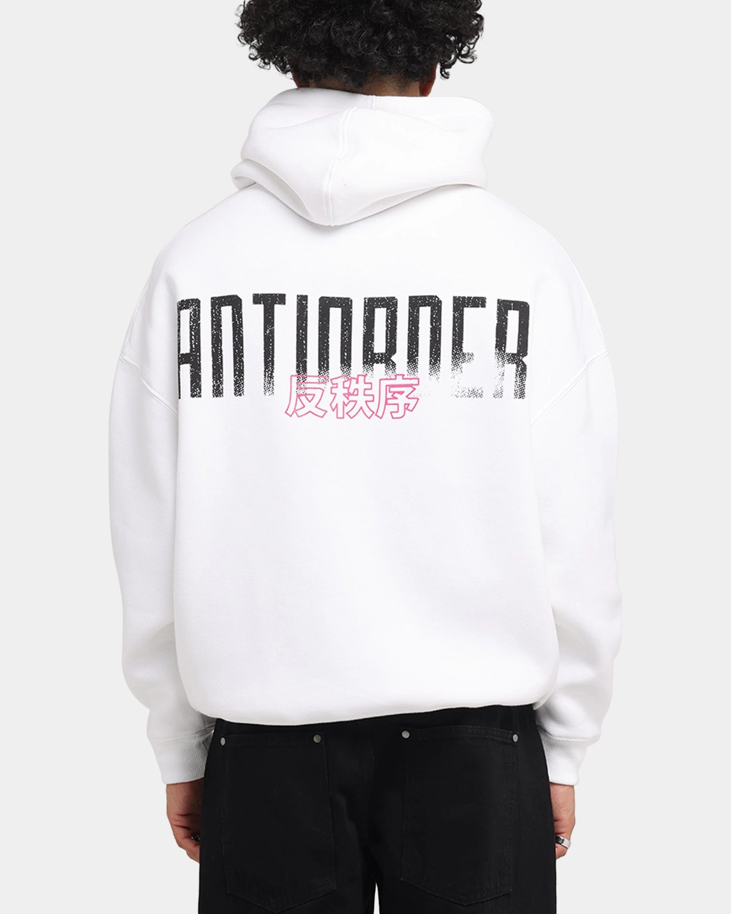 The Anti Order Ryuken Boxy Hoodie White Odor Resistant Fabric