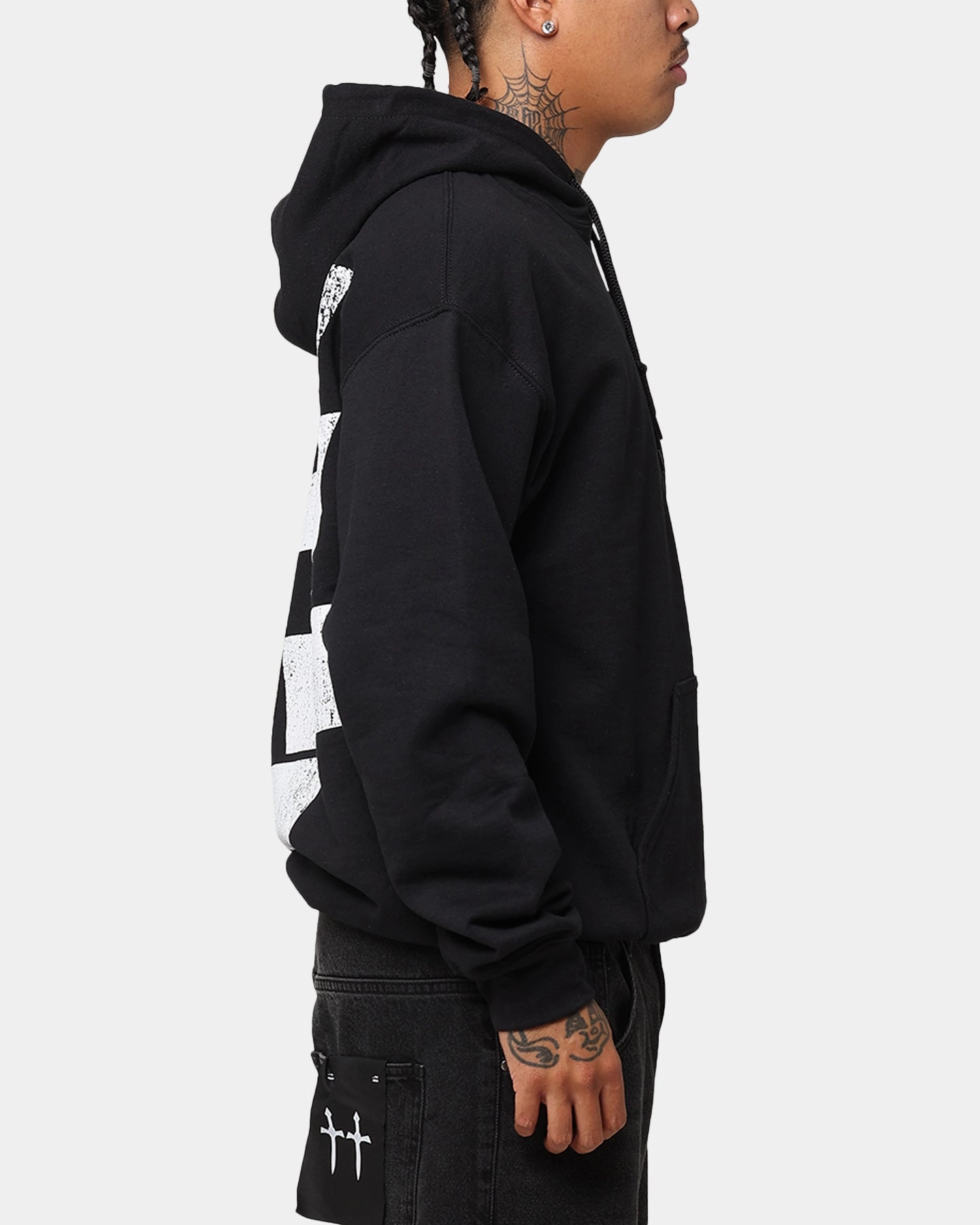 runway show The Anti Order Smash Repair Hoodie Black/White