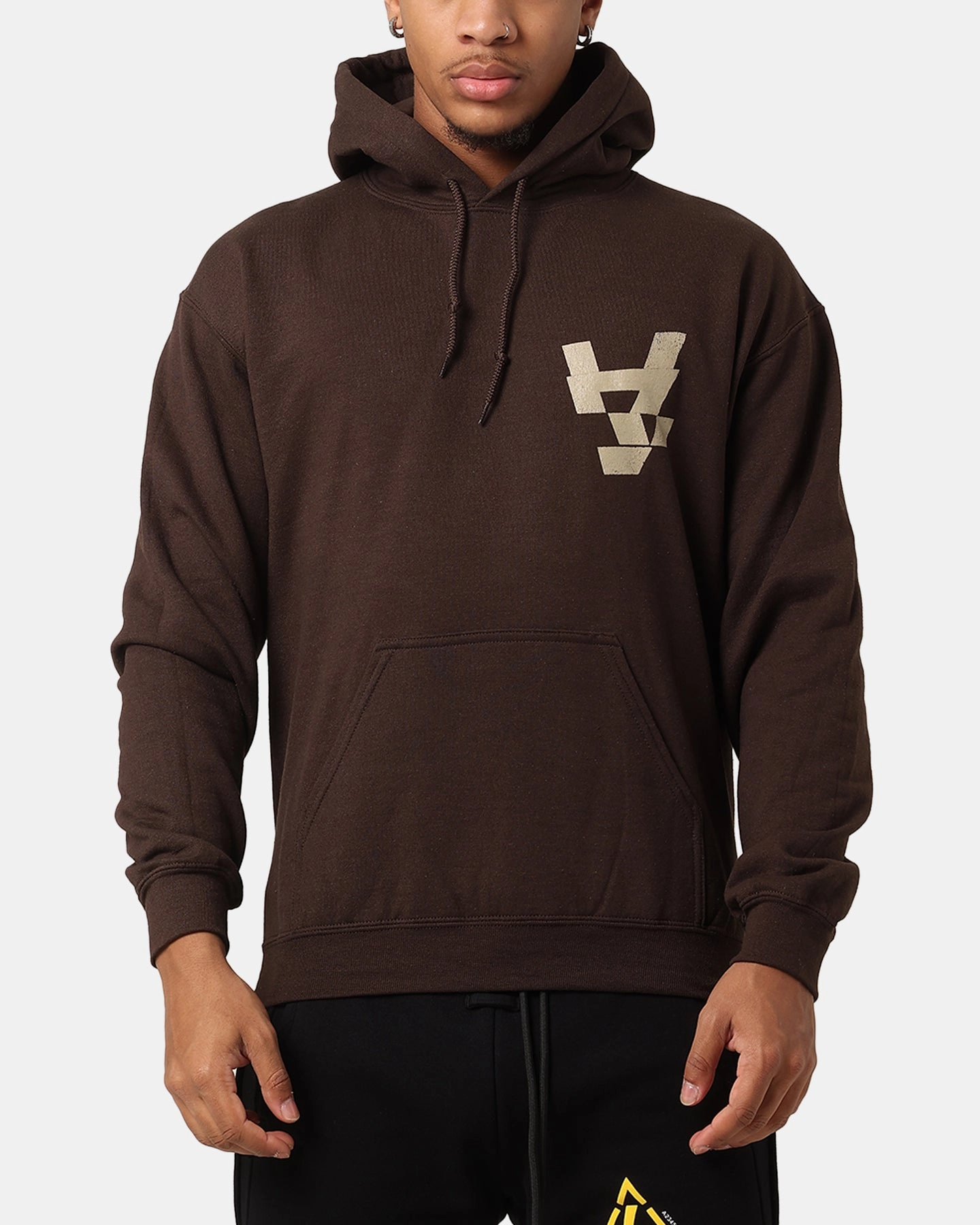 The Anti Order Smash Repair Hoodie Chocolate Brown swimmers QuiltedPattern