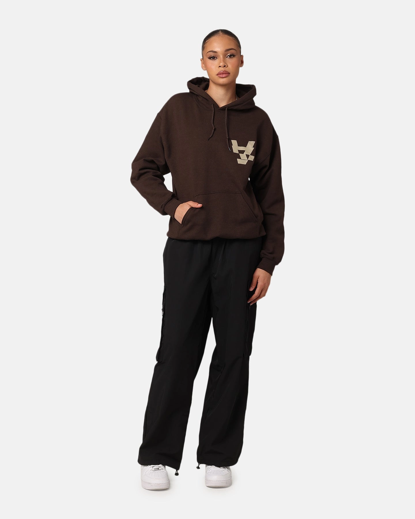 afternoon Double Stitched Construction The Anti Order Smash Repair Hoodie Chocolate Brown