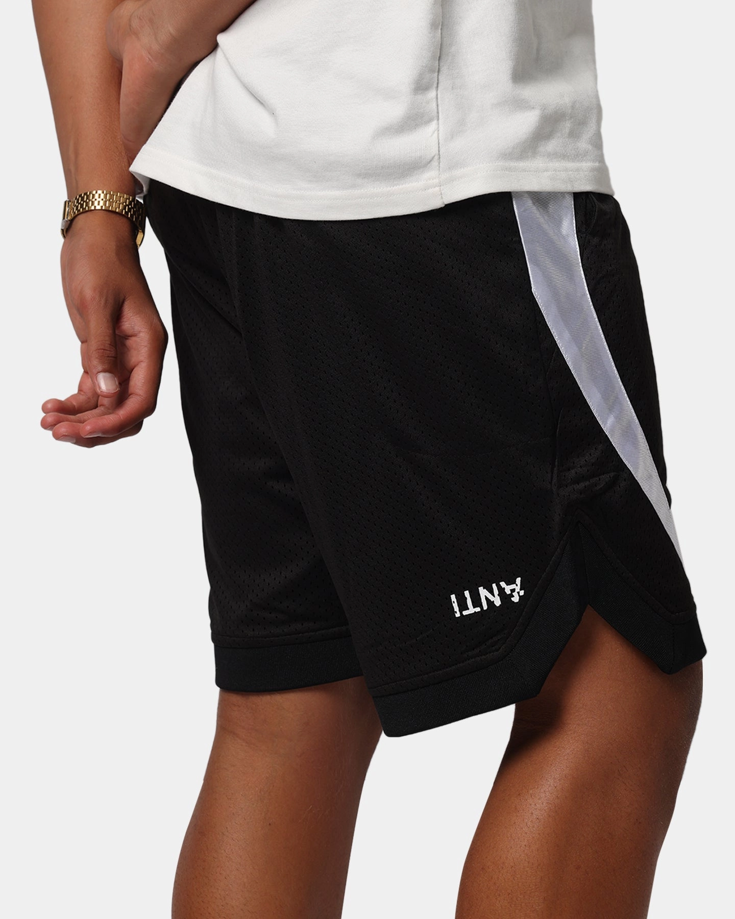The Anti Order Sparta Mesh Basketball Shorts Black/White Seamless Integration