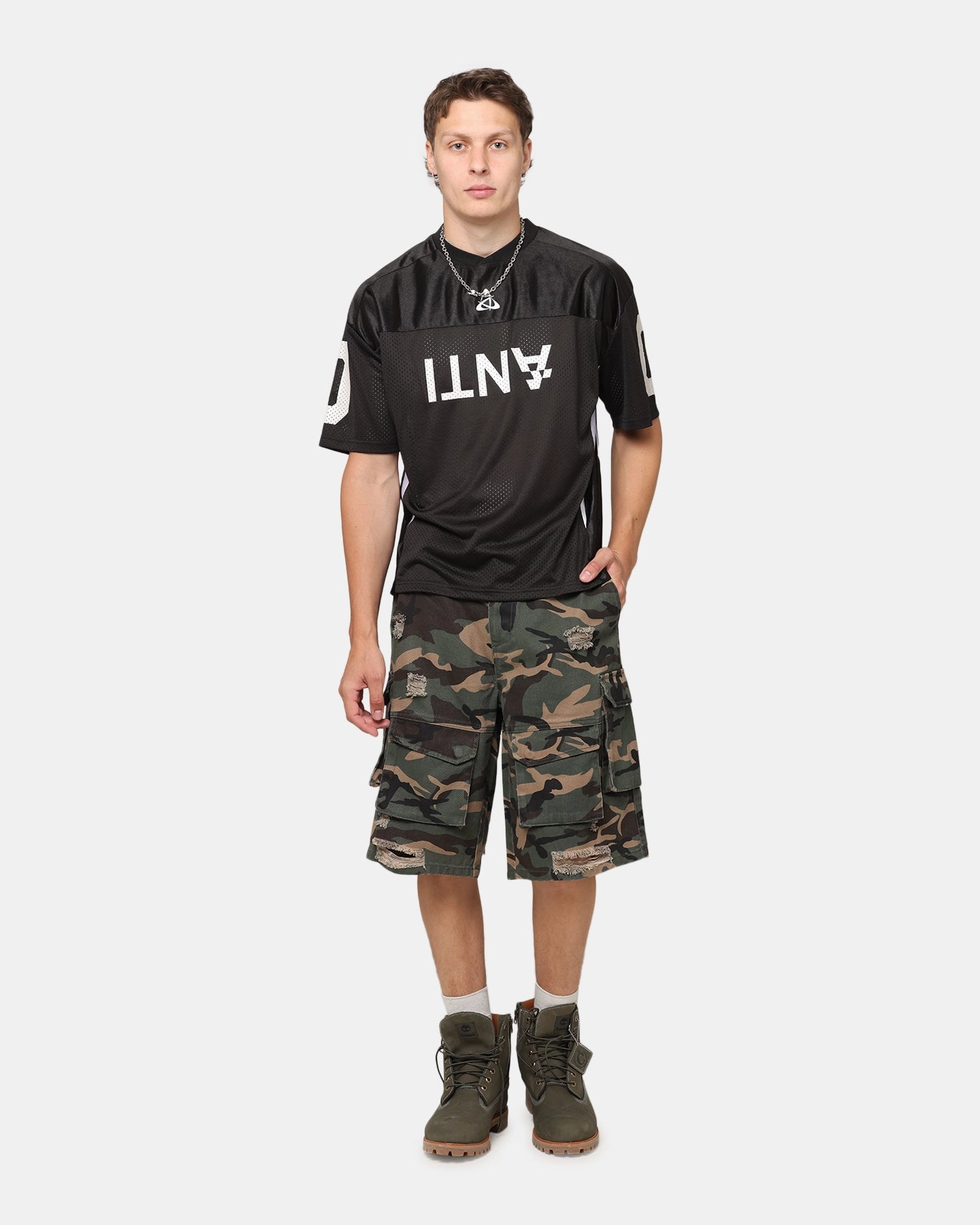 Comfortable apparel The Anti Order Sparta Mesh Team Jersey Black/White