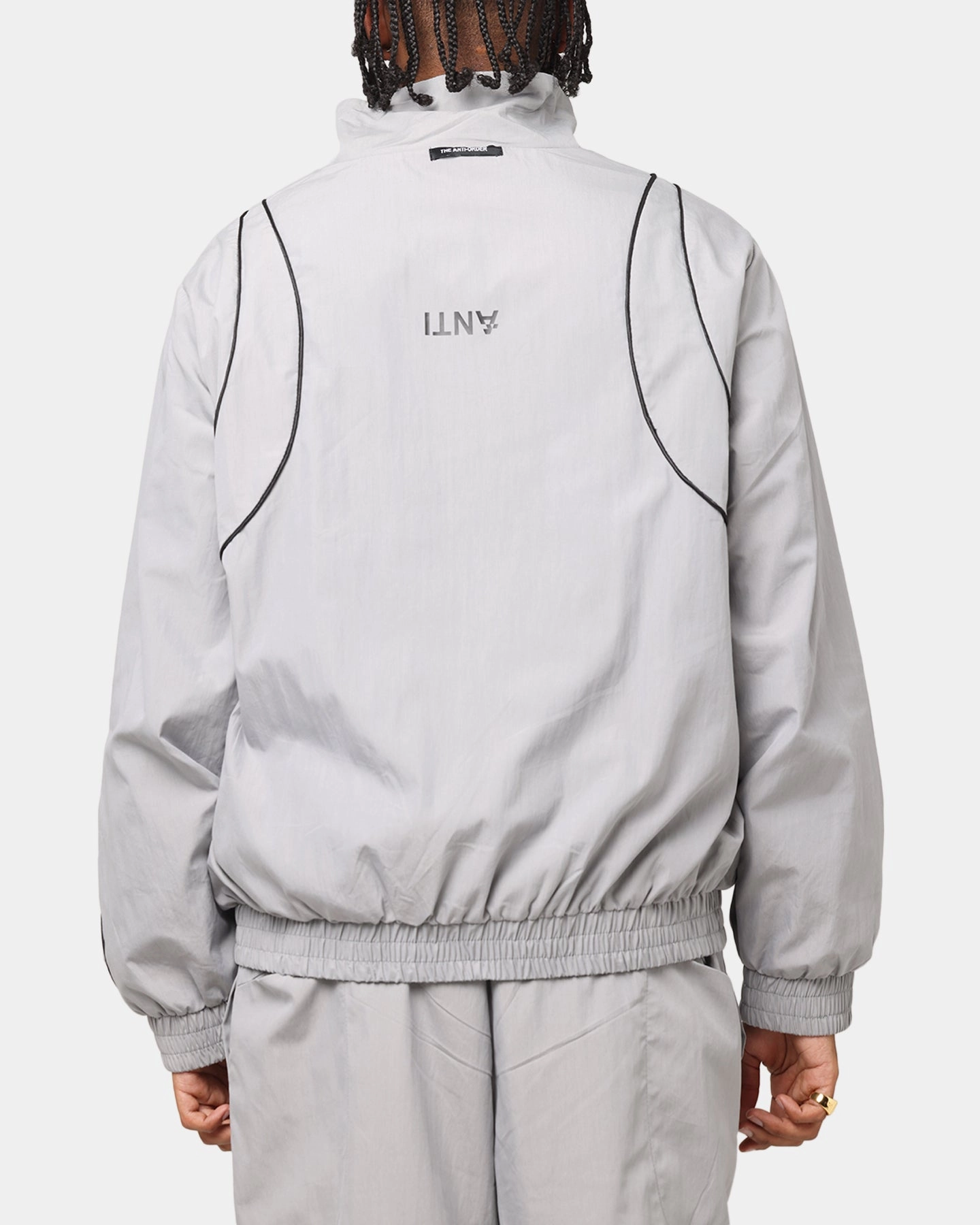 Durable Construction High-Tech Fabric The Anti Order Stereo Nylon Track Jacket Grey