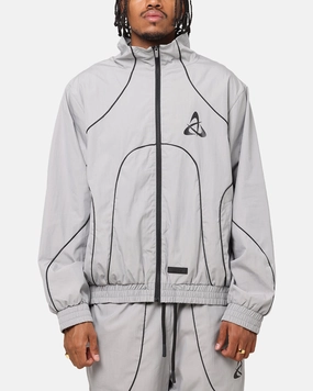 Lightweight Shield The Anti Order Stereo Nylon Track Jacket Grey