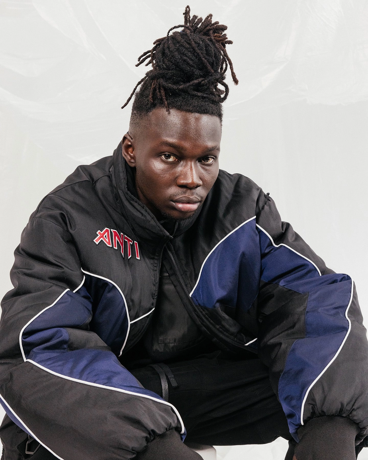 The Anti Order Tokyo Moto Racing Jacket Black/Navy/Red Windproof Wear All Season